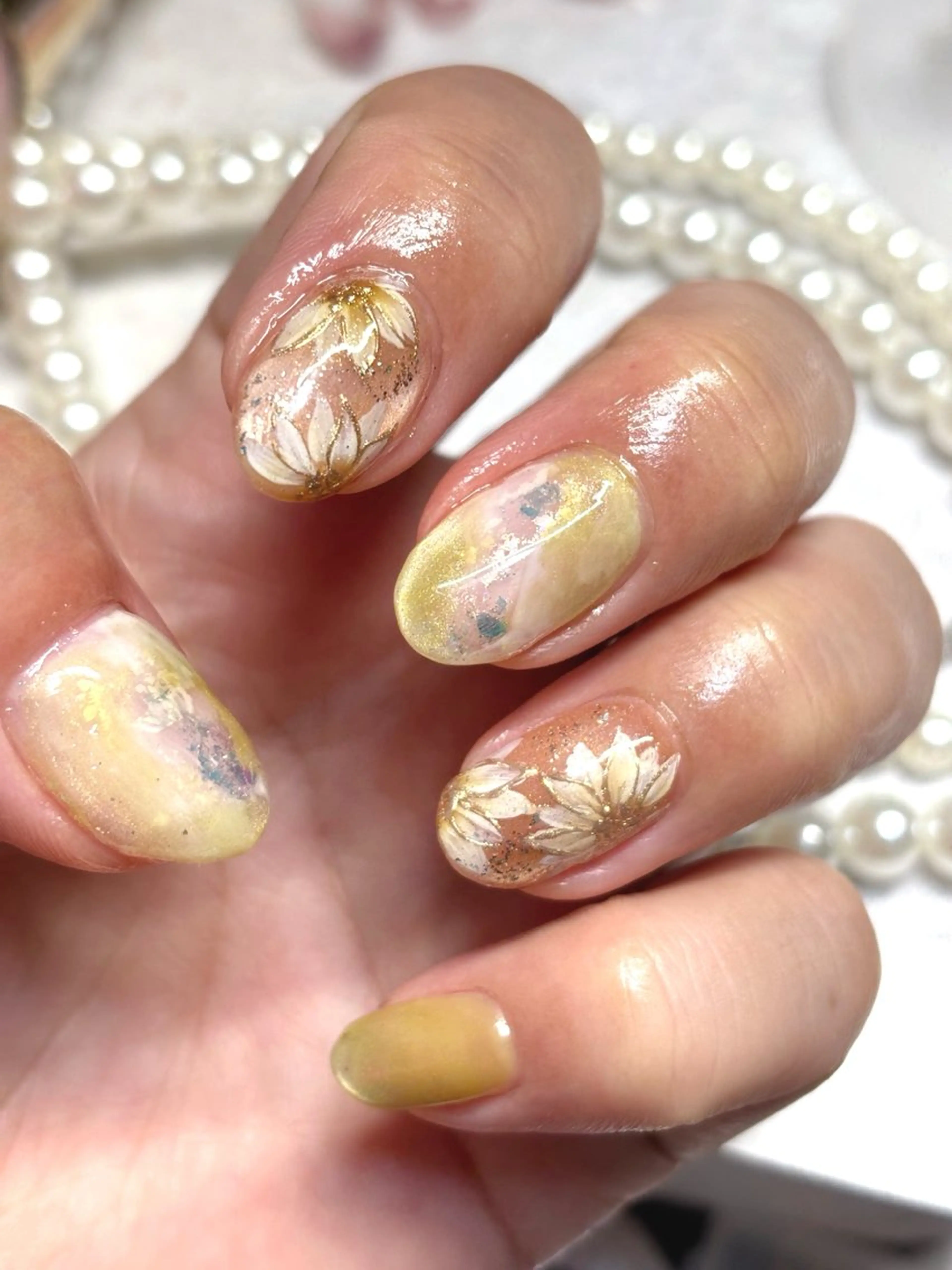 ネイル ジェルネイル 認定講師/歴20年 パラジェル Growのネイルデザイン