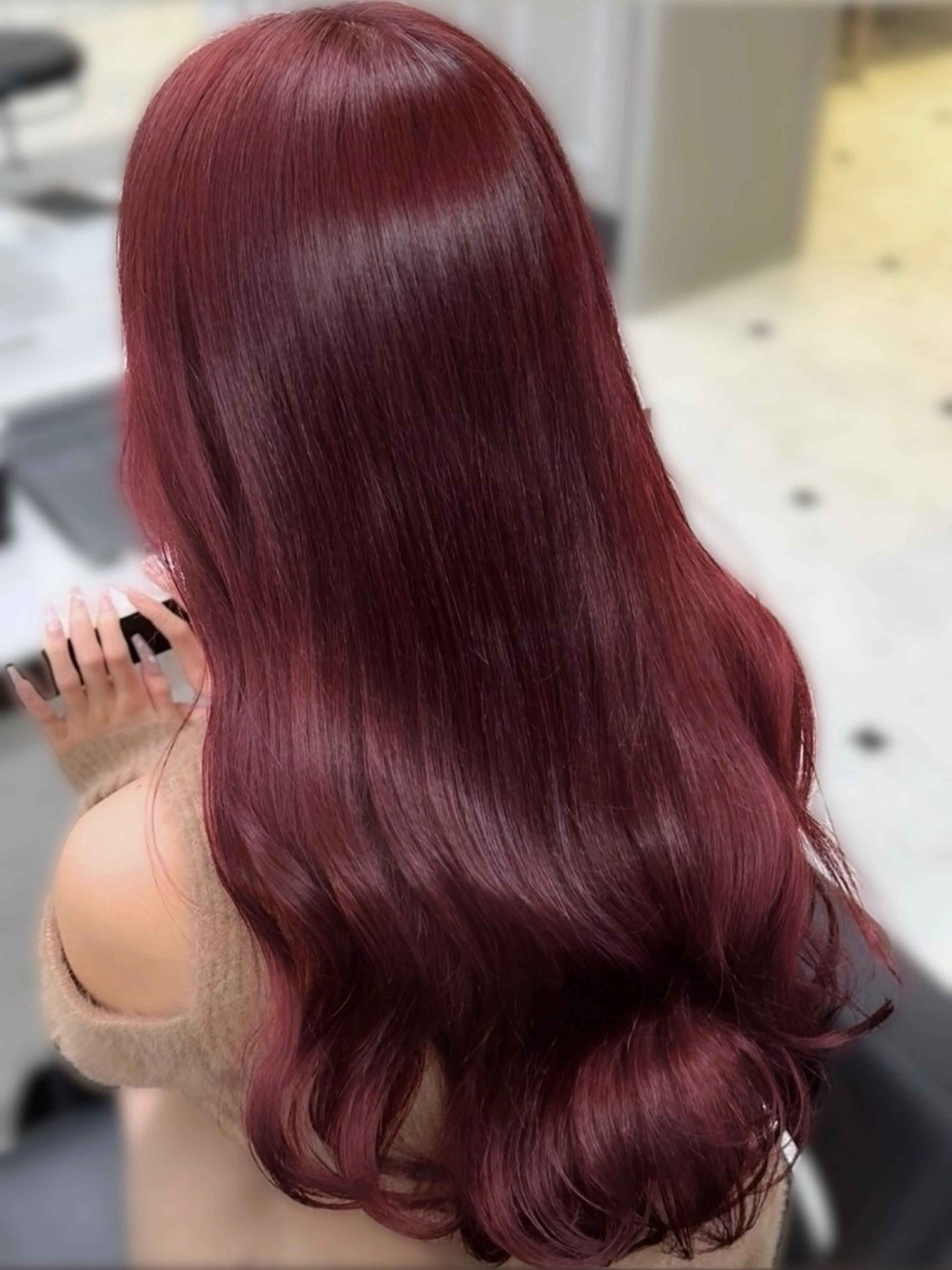 カラー 暖色メンズレディース 🍓優 音のヘアスタイル