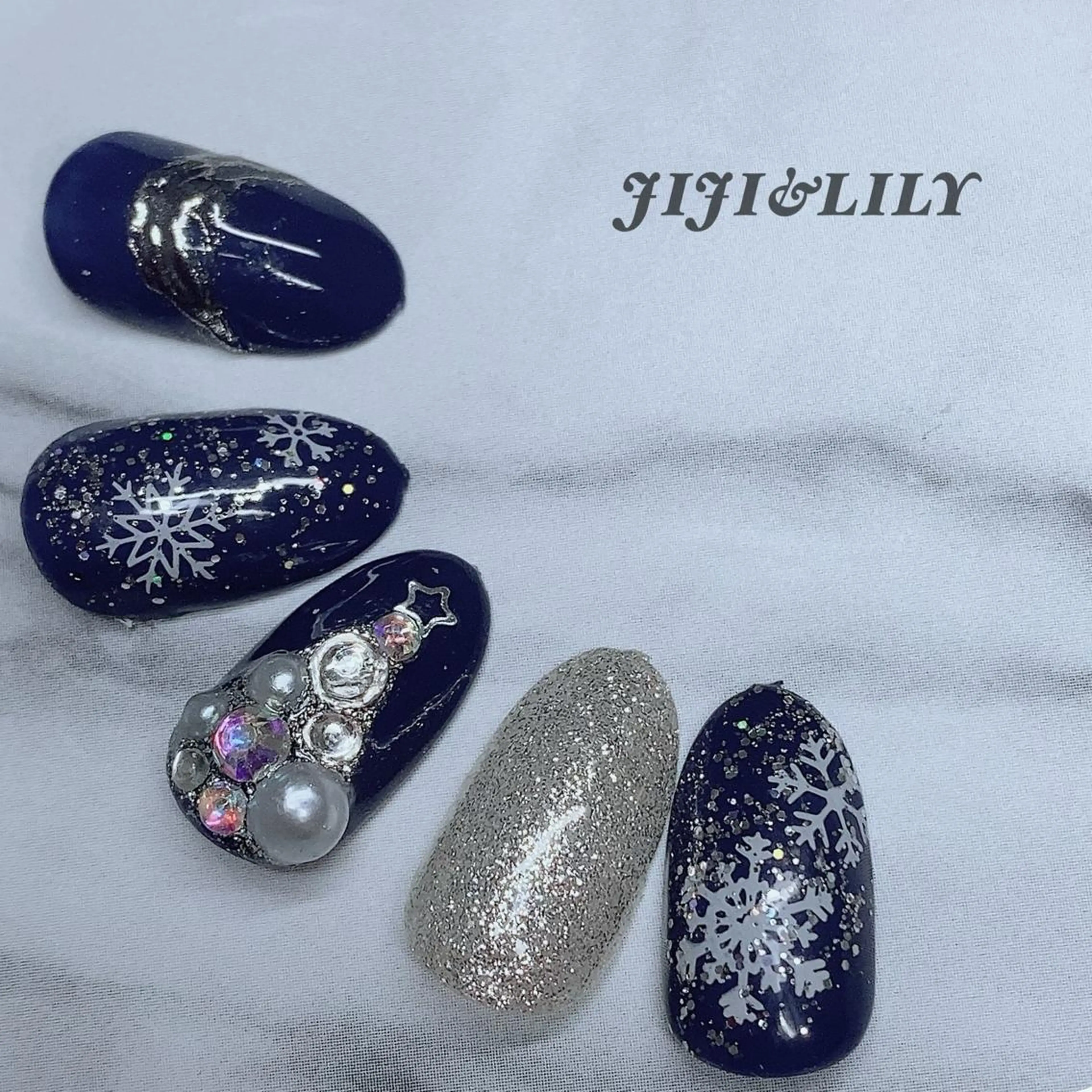 ネイル 冬ネイル クリスマス ハンドネイル 豊田 圭子のネイルデザイン