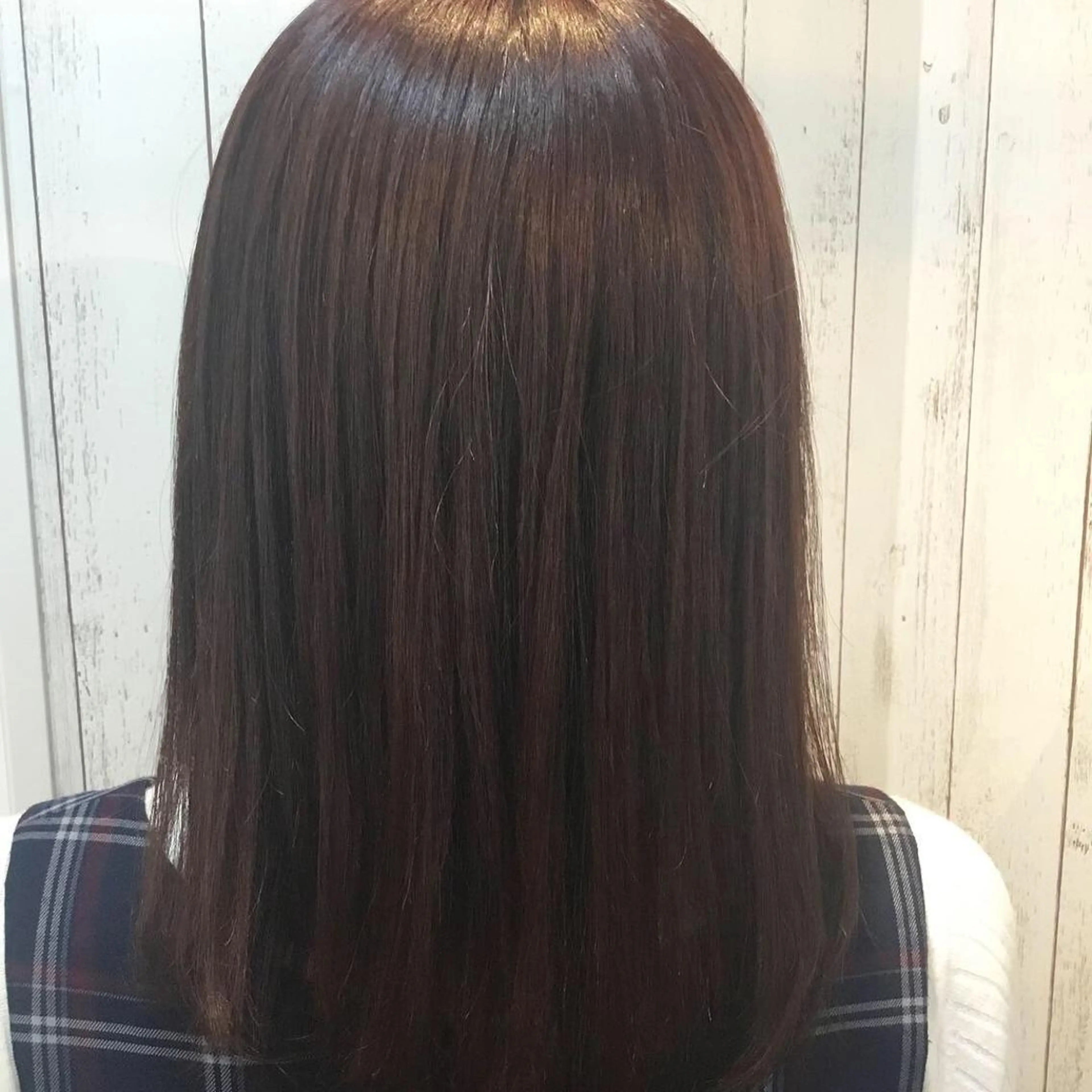 セミロング カラー パーマ embrace エンブレイスのヘアスタイル