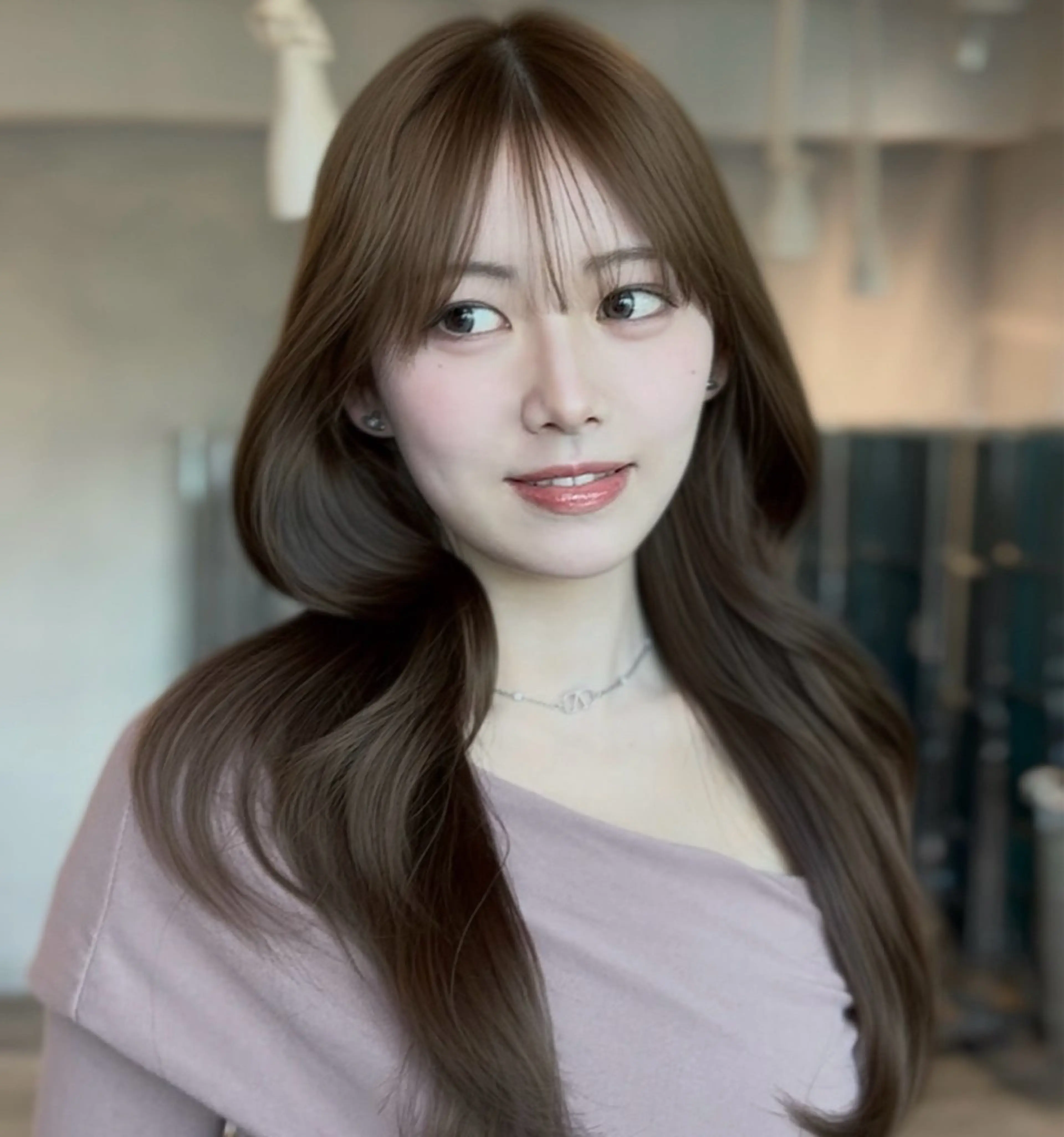 ロング ヘアカラー 🍀銀座美容師🍀 似合わせ/韓国ヘアのヘアスタイル