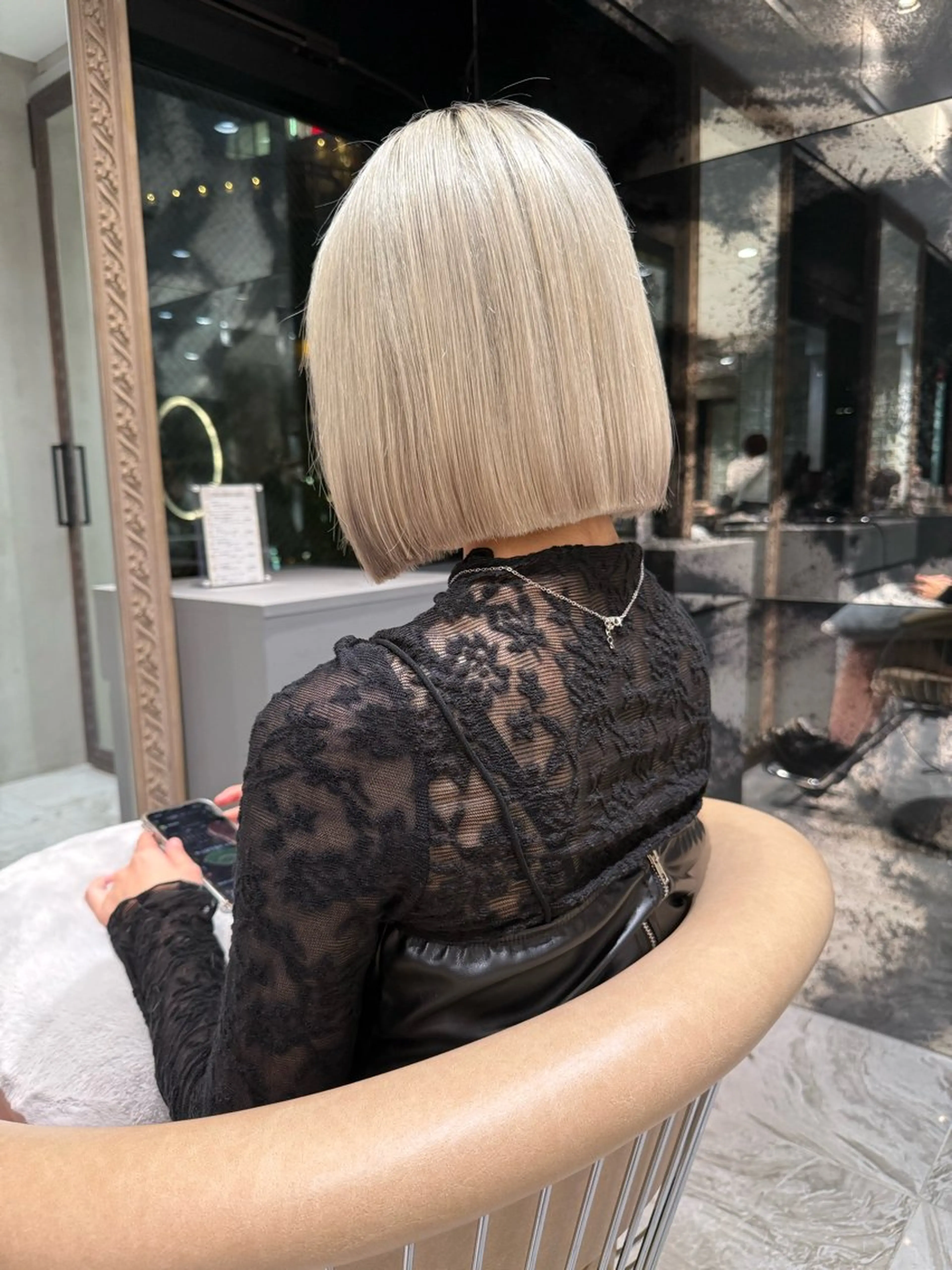 ショート カラー カット 大人ボブ/透明感 カラー/松原和志のヘアスタイル