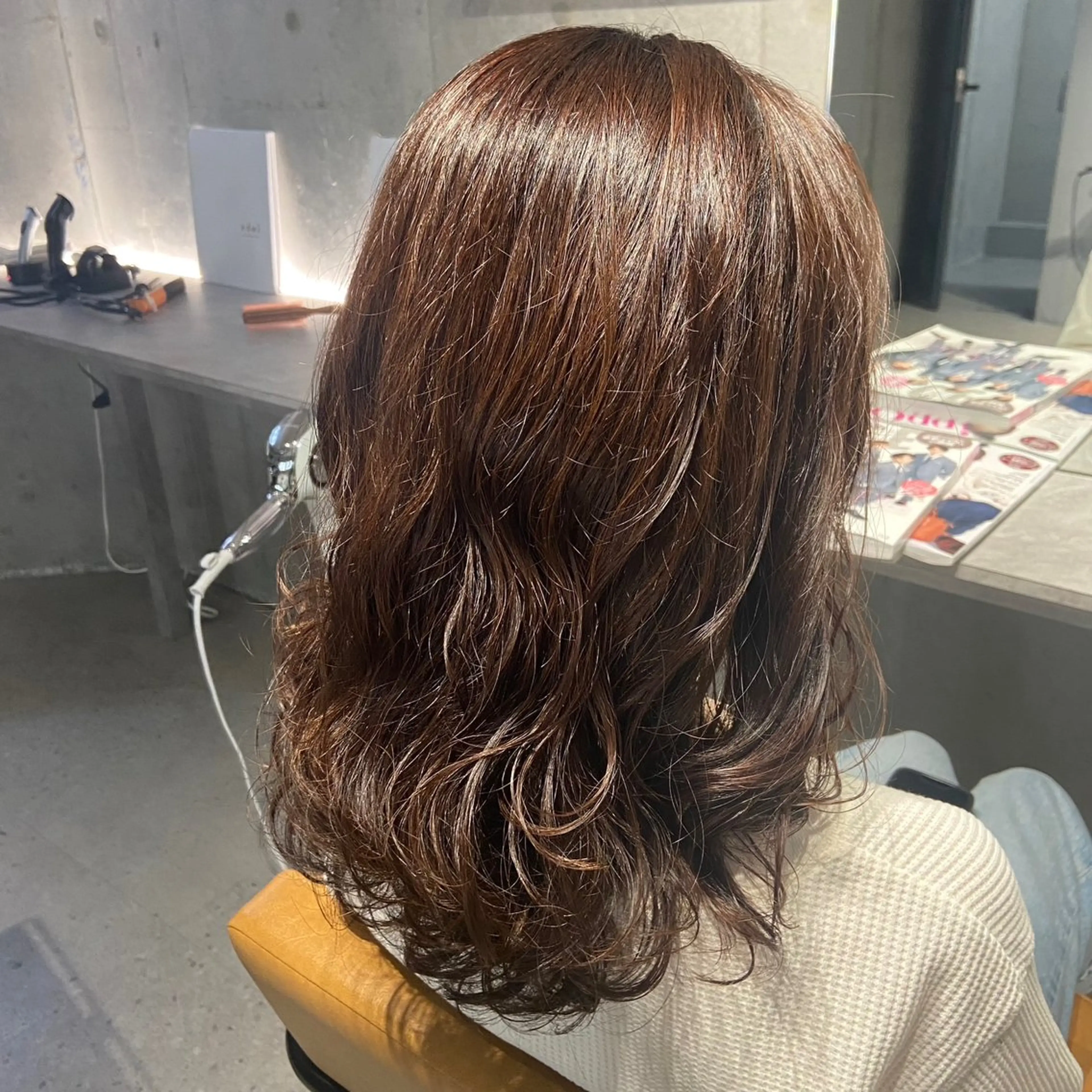 ミディアム パーマ ミディアムパーマ 👒oikawa kaede🍃のヘアスタイル