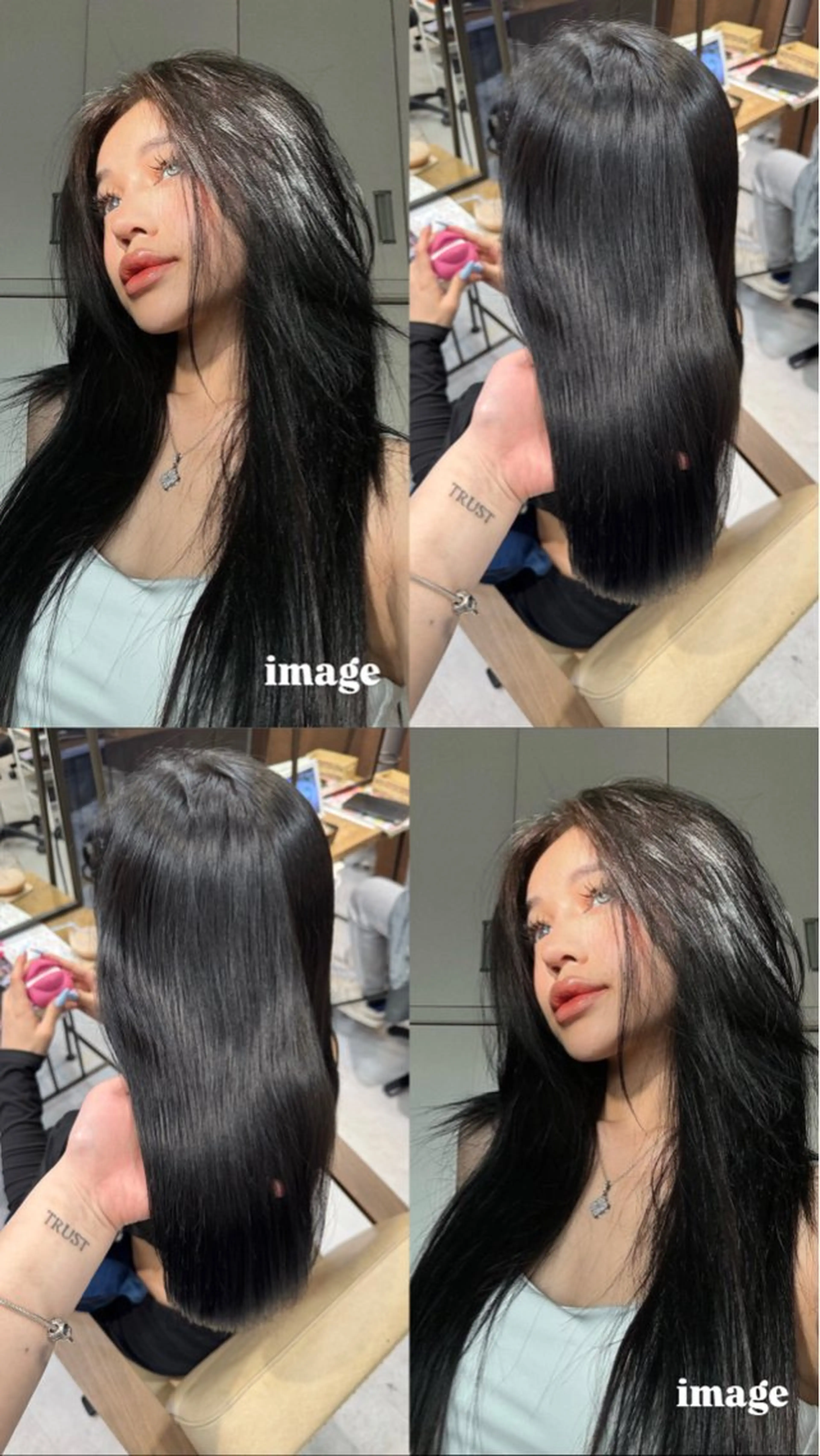 ロング カラー ヘアカラー Ouka/Wカラー/ 大人艶カラーのヘアスタイル