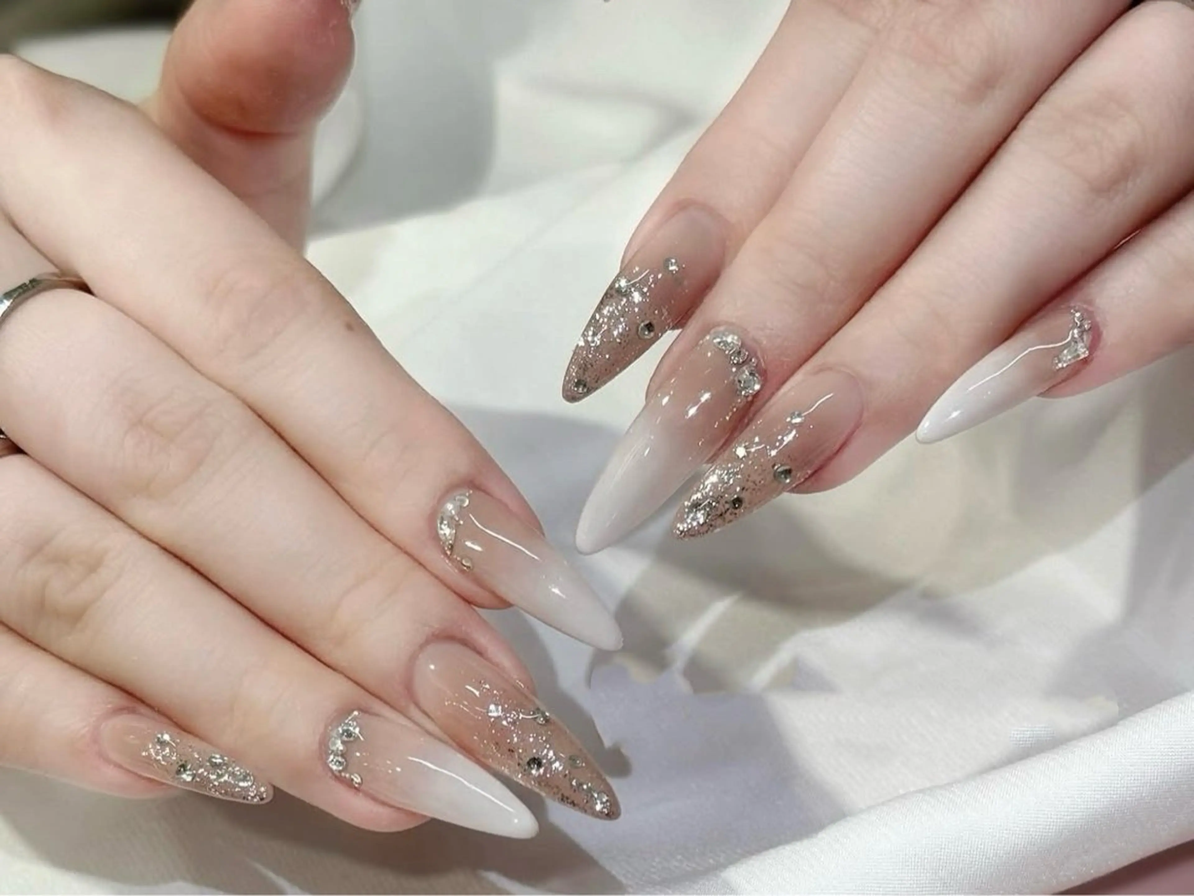 ネイル オーロラネイル チークネイル フットネイル フレンチネイル ジェルネイル NEW NAIL💞 yukiのネイルデザイン