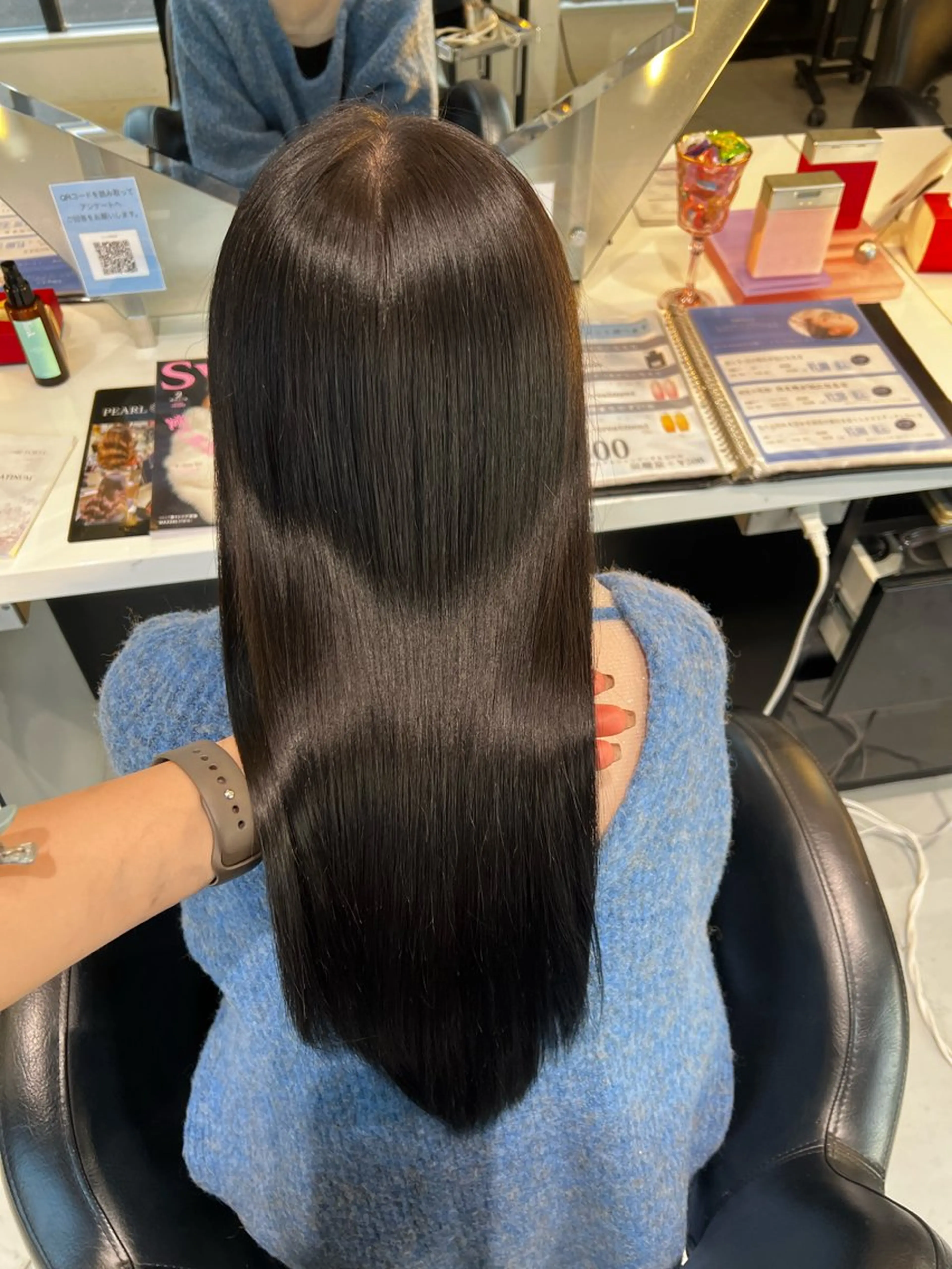 ロング 韓国風顔まわり/ベー ジュ/マツエク♡美咲のヘアスタイル