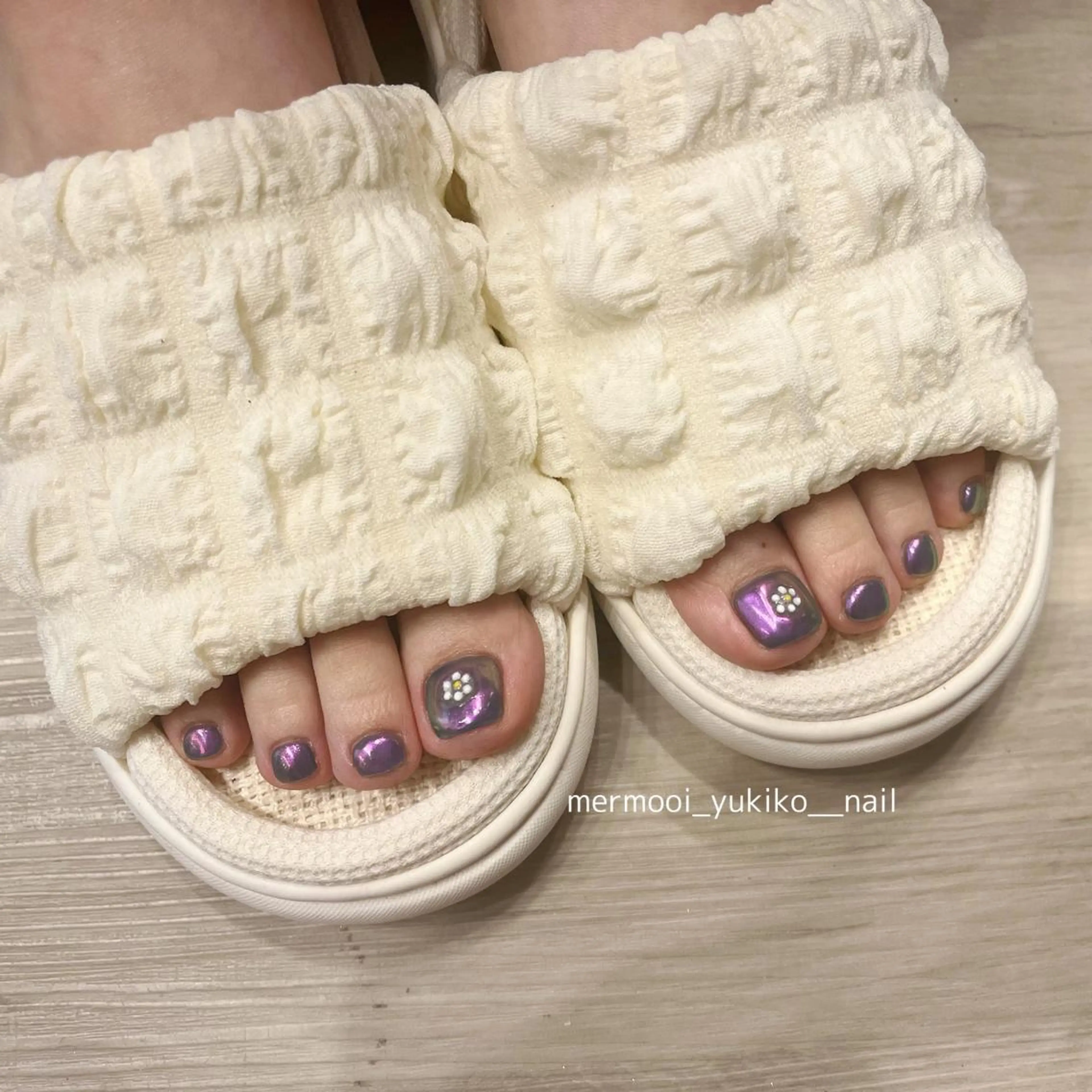 ネイル アートネイル クリアネイル フットネイル ジェルネイル 韓国ネイル フットネイル mermooi所属・melumooi nailのネイルデザイン