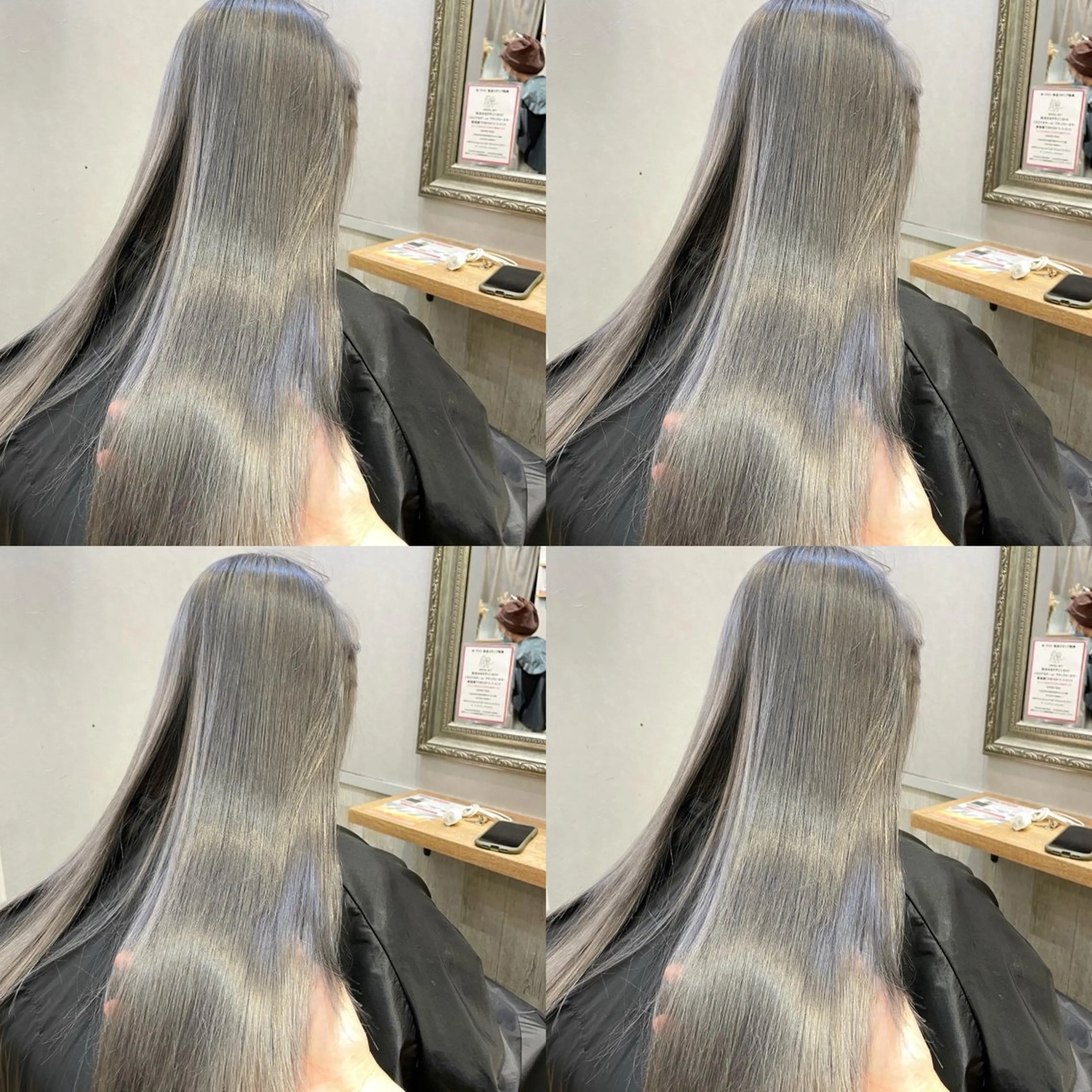 【圧倒的透明感Color🎨】カット+プレミアム艶カラー+ケアブリーチ+ミネラルトリートメント🧴の写真