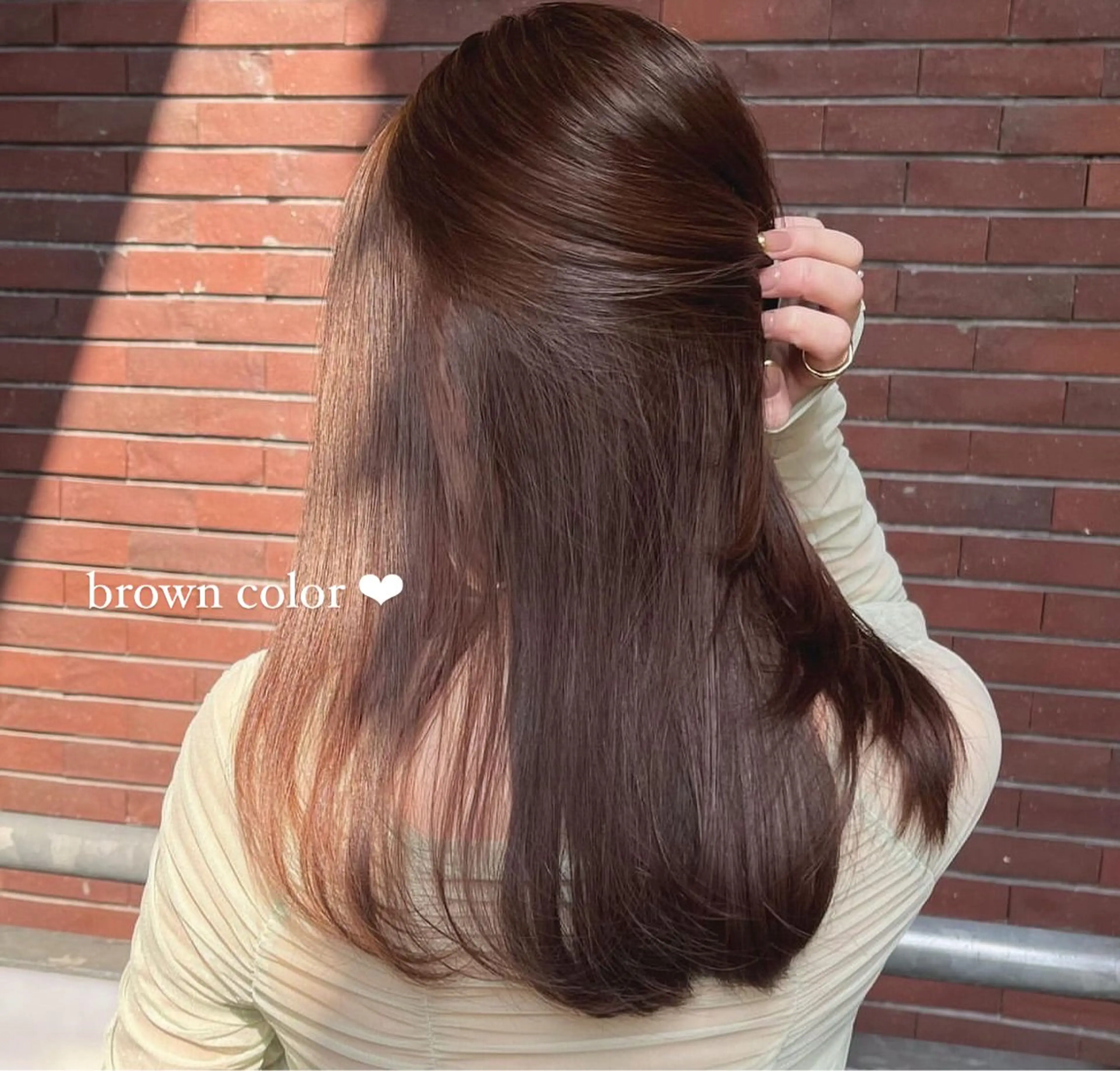 ロング カラー ベージュカラー カット ヘアカラー トリートメント ナツミ/透明感カラー /酸性ストレートのヘアスタイル