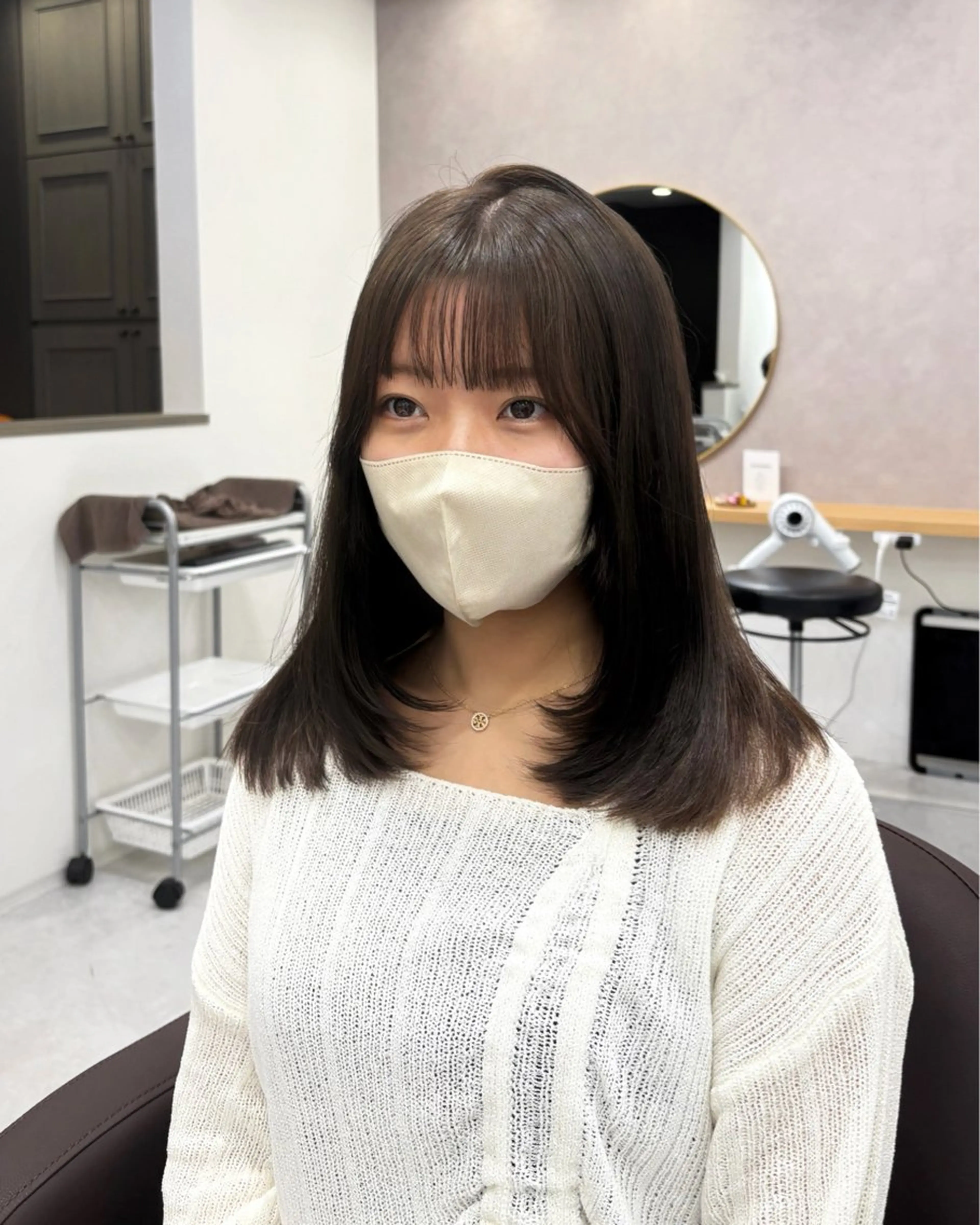 セミロング カラー IS所属・横浜美容室/透明感 カラー/レイヤーのヘアスタイル