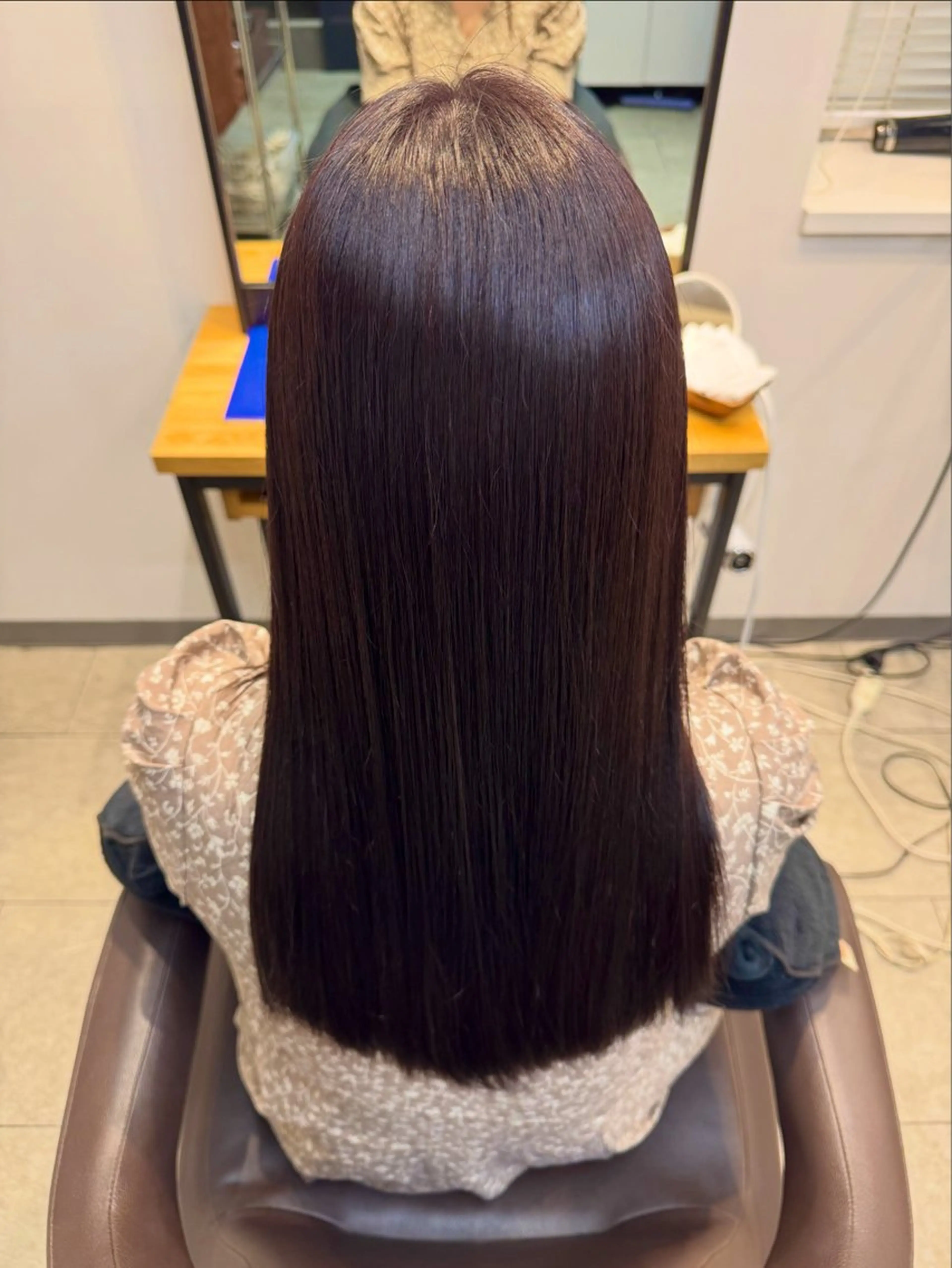 ロング カラー ブラウンカラー レッドカラー レッドブラウン ヘアカラー New-Line 山下/豪徳寺所属・🫧【山口 /モテ髪/艶感】🫧のヘアスタイル