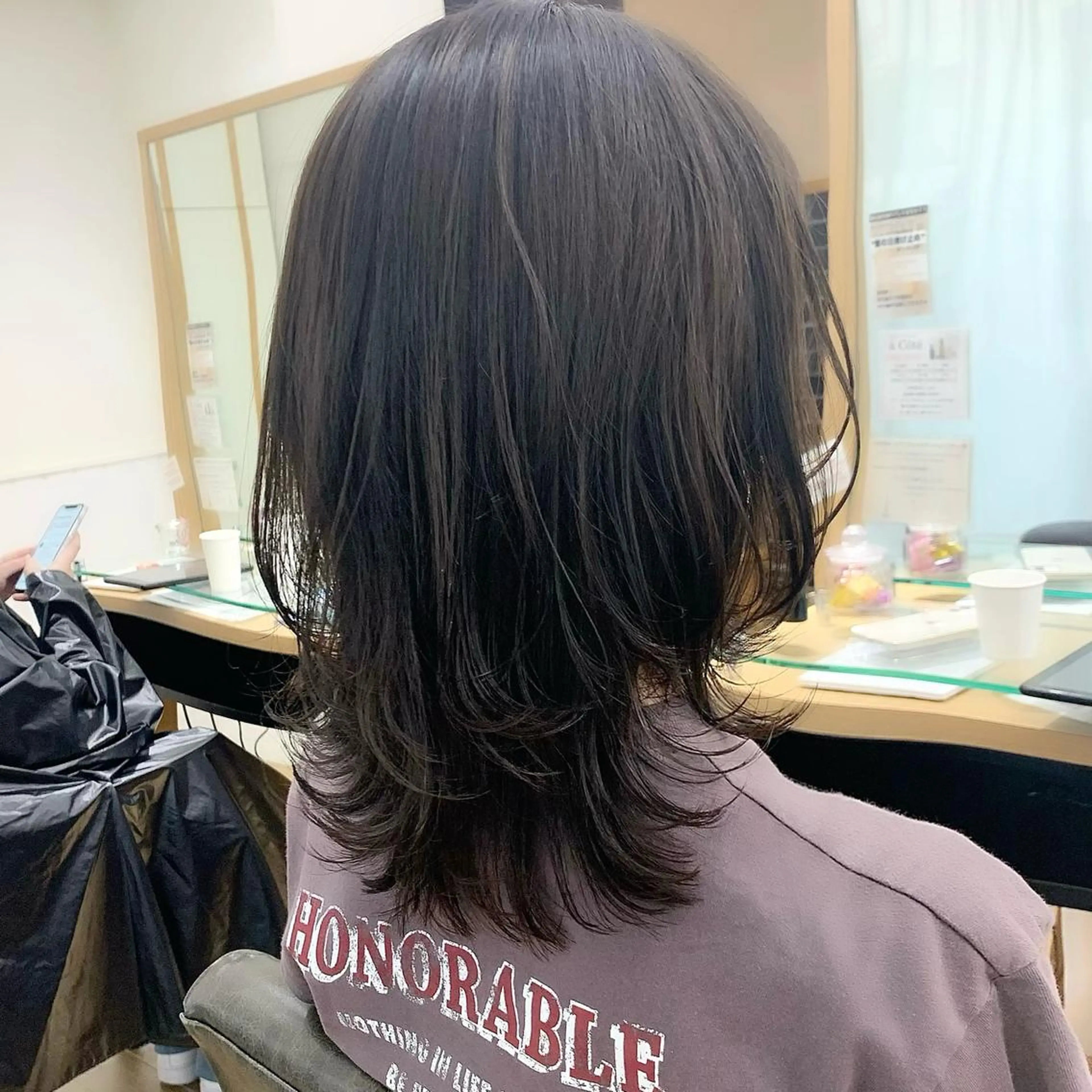 セミロング カラー パーマ ヘアアレンジ メンズ キッズ ネイル マツエク・マツパ 似合わせレイヤー 🌿JUNのヘアスタイル
