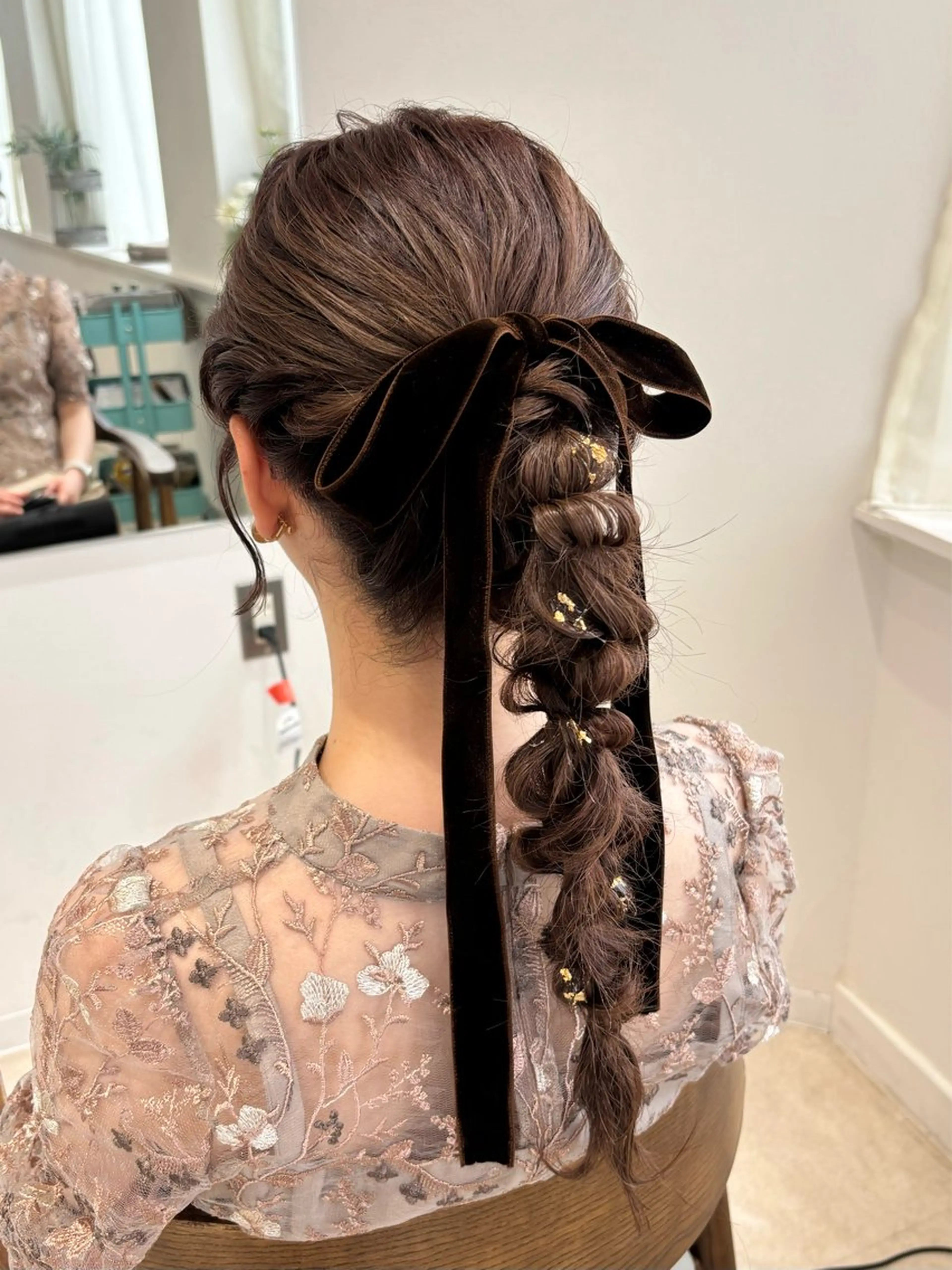 パーティーヘアセット🫧の写真