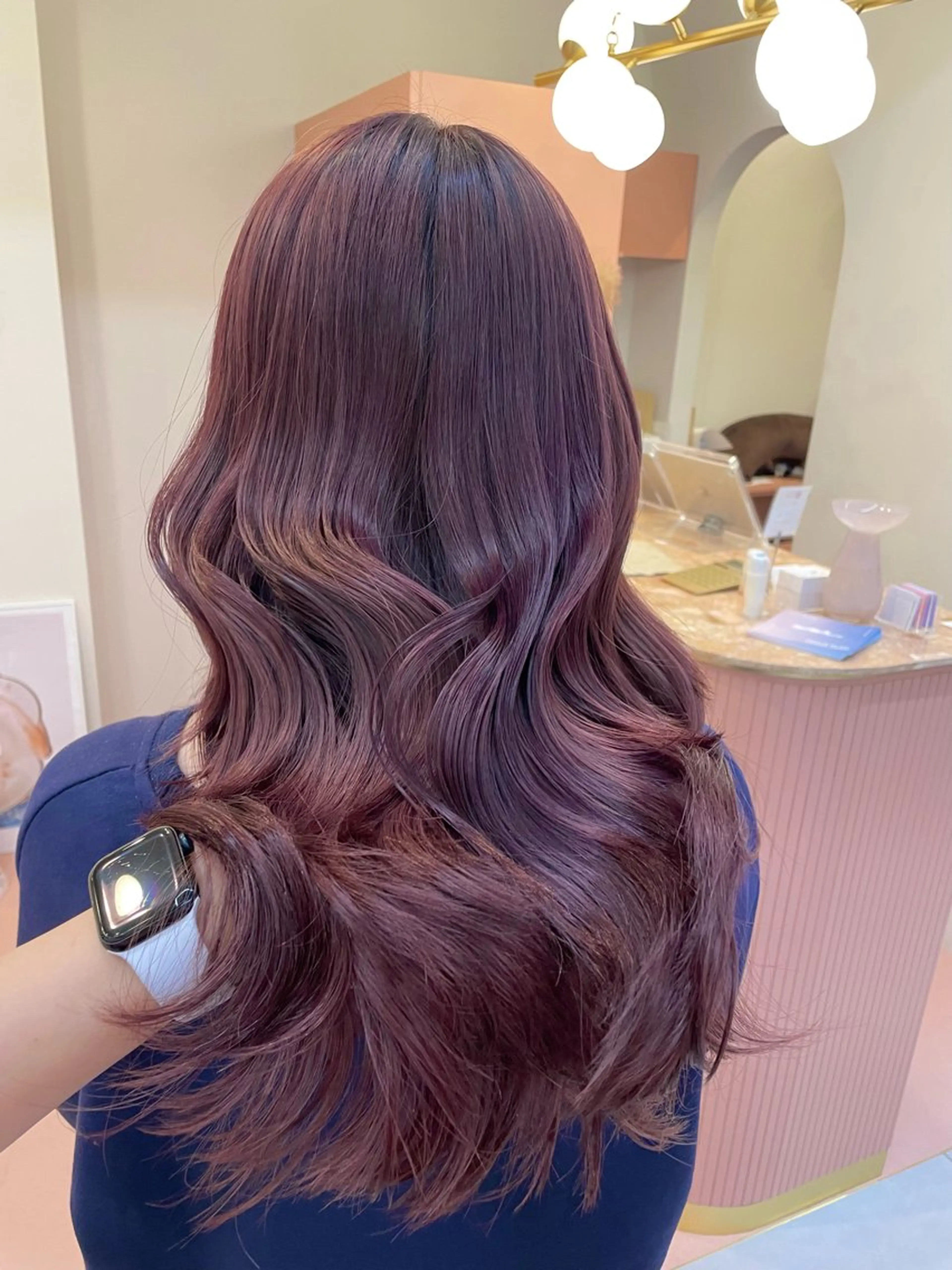 ロング カラー カット ヘアカラー ハイトーン/レイヤー カット/harukaのヘアスタイル