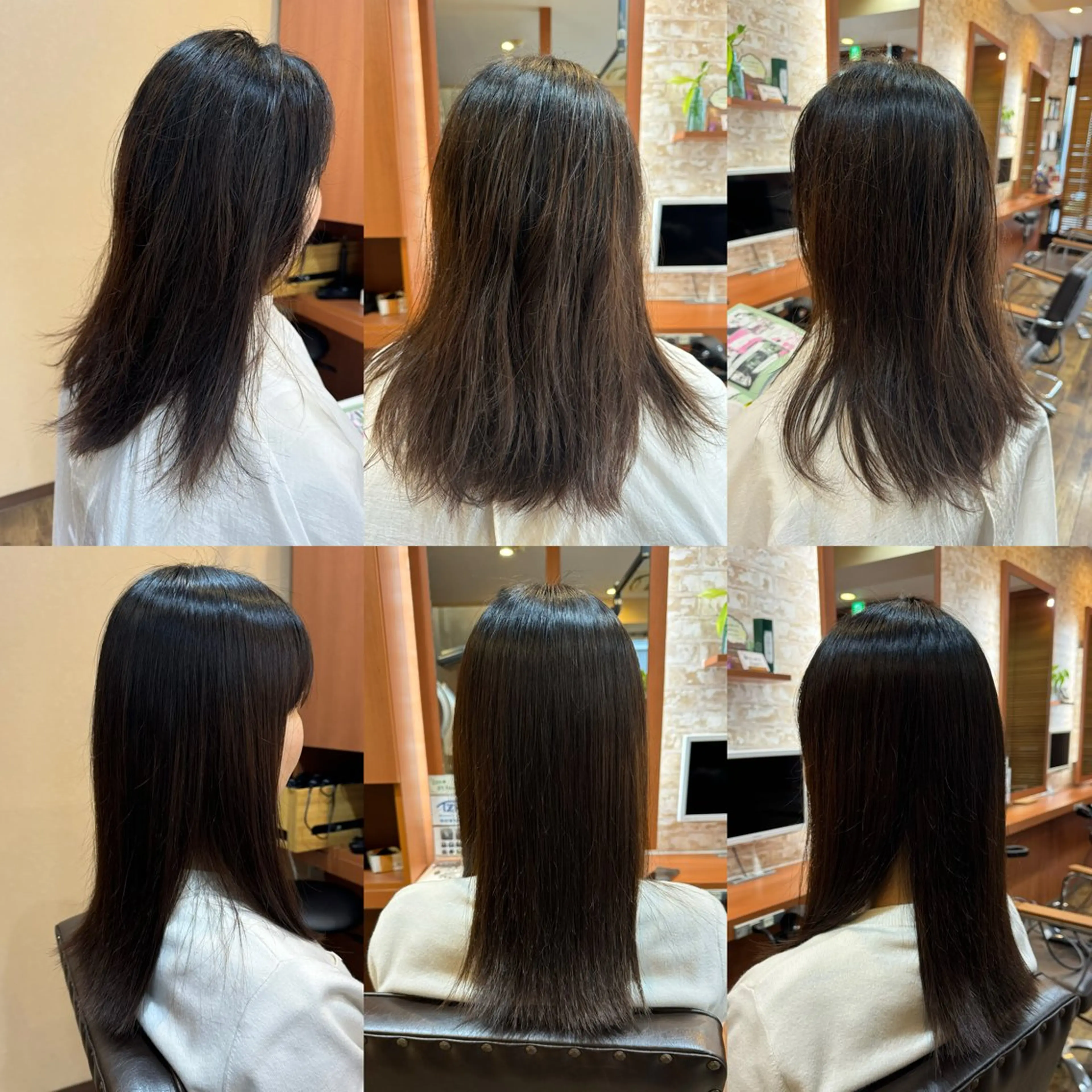 ロング 縮毛矯正 山口 博司のヘアスタイル