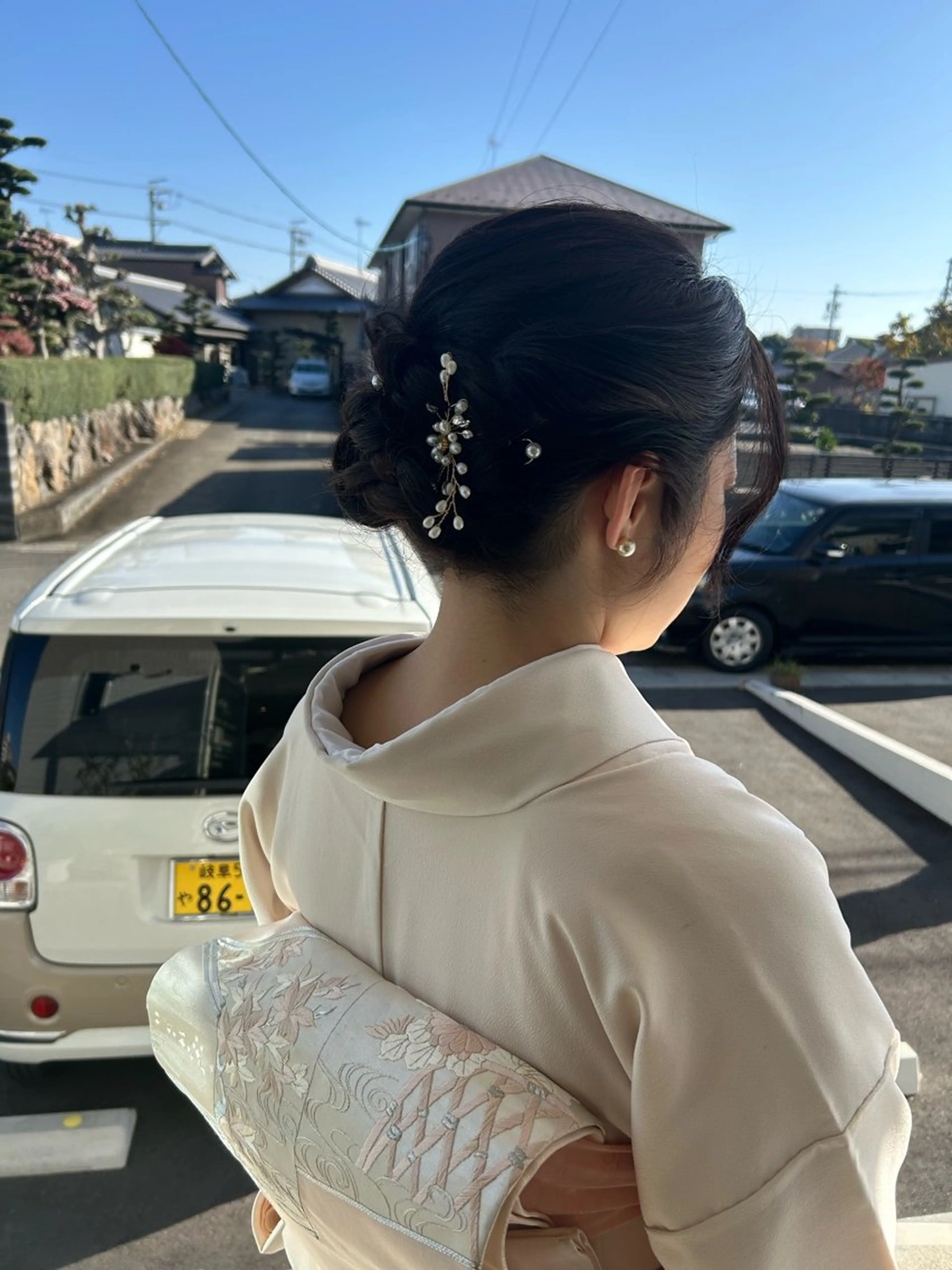 着付け アミオーガニック カラーのヘアスタイル