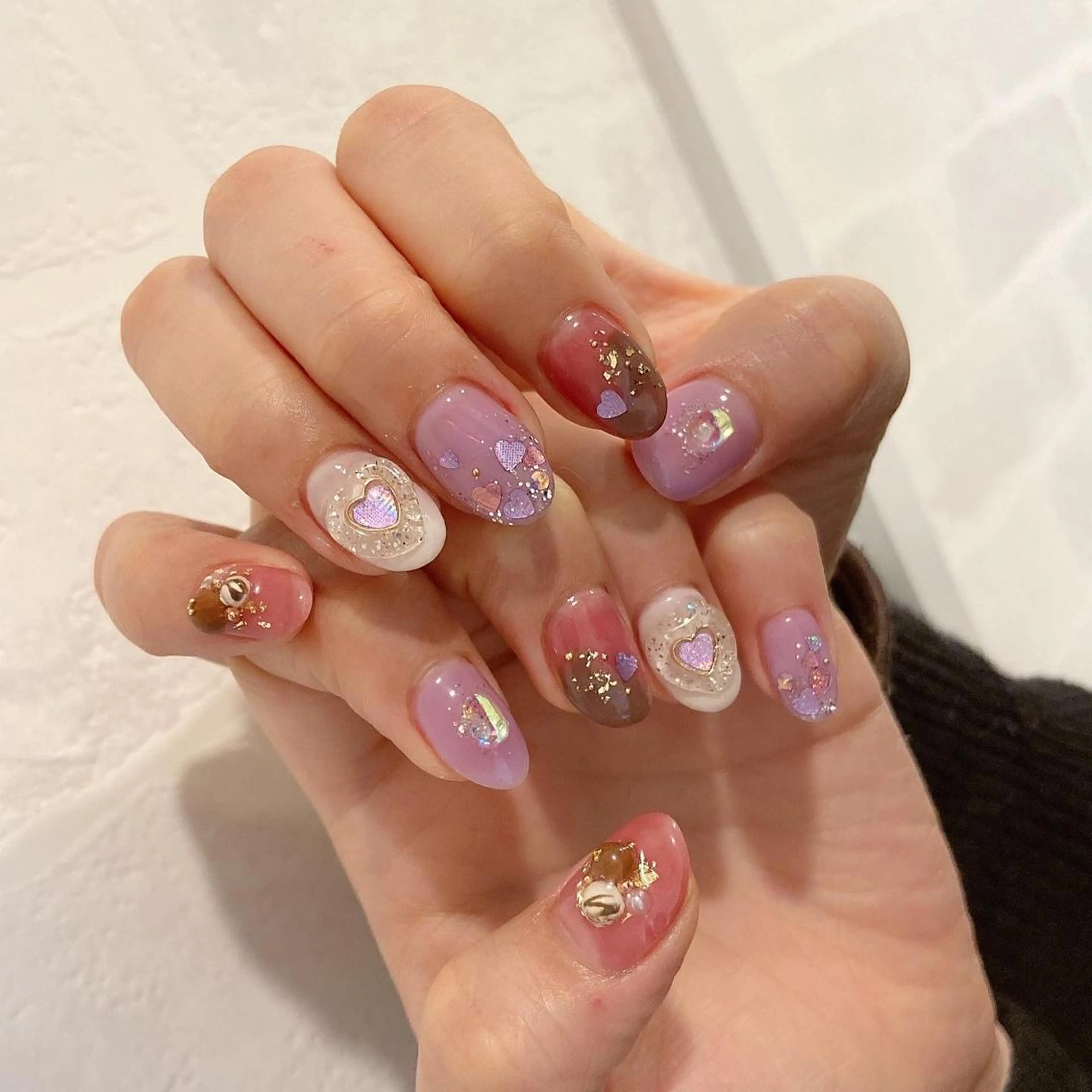 ネイル バレンタイン ハンドネイル Nakazawa Mayuのネイルデザイン