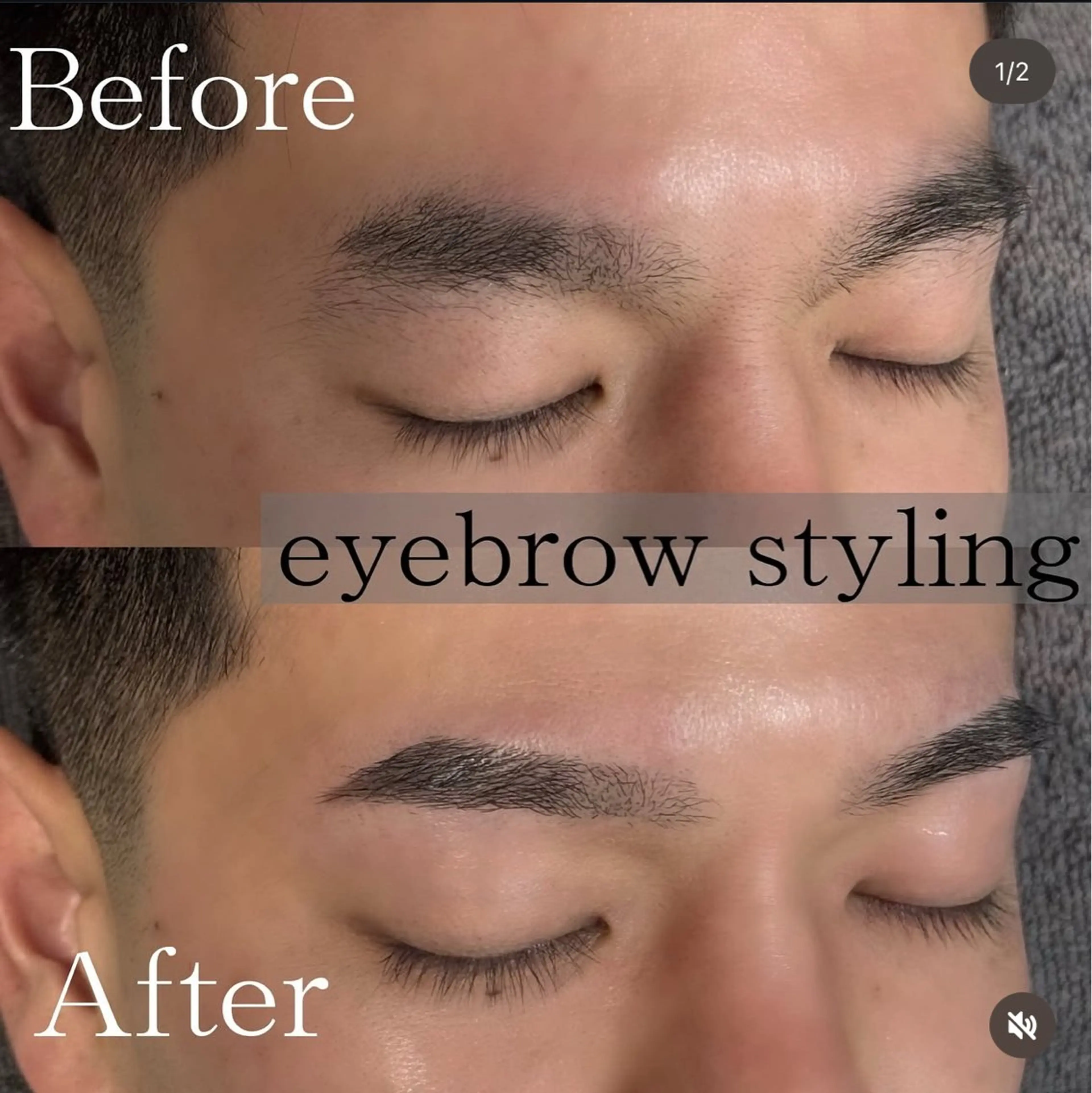 大人気🖤毛流れ修正（パラレルブロウ➕間引き➕カット）の写真