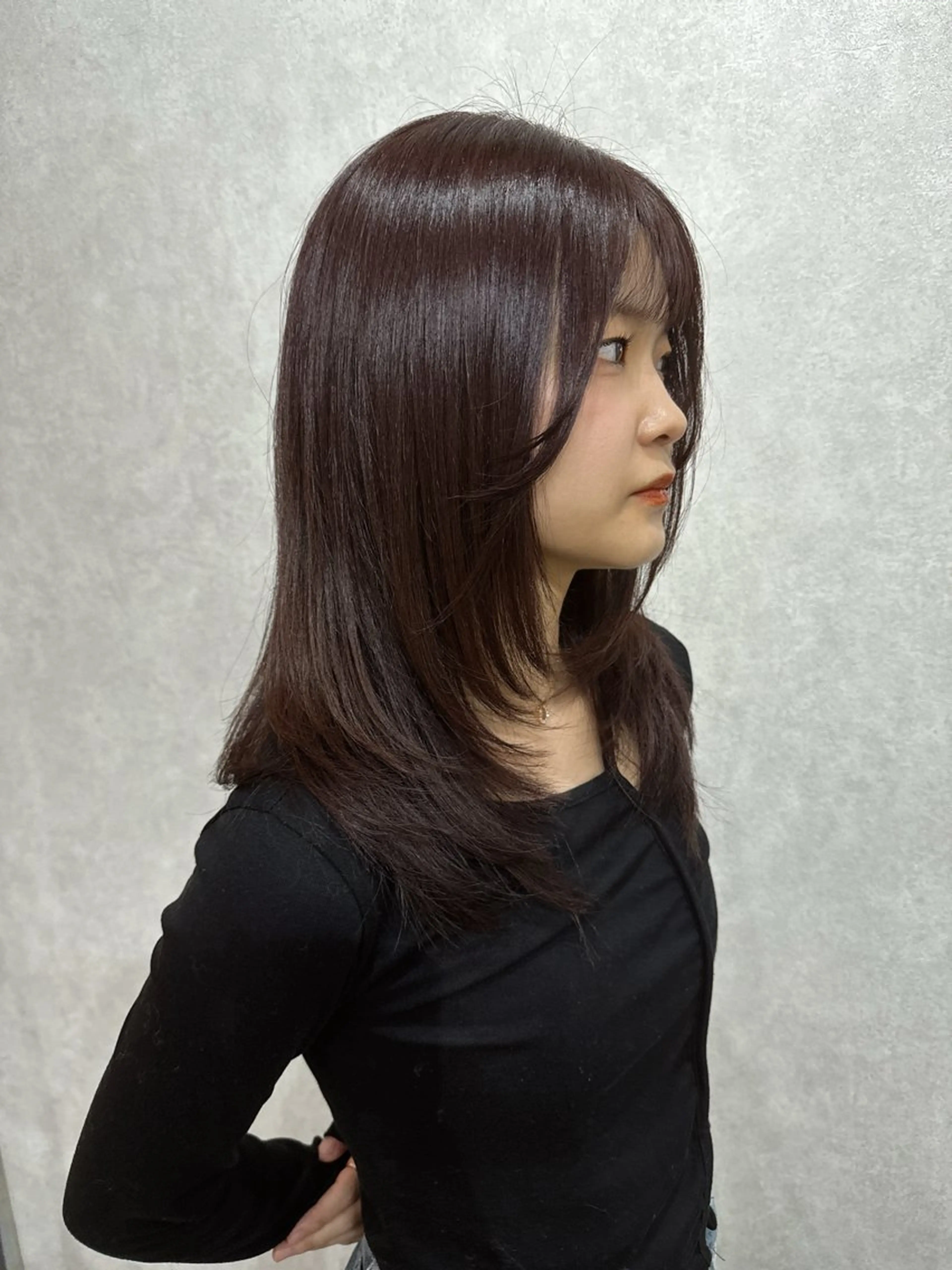 ロング カラー レイヤーカット AIRI layer cut hairのヘアスタイル