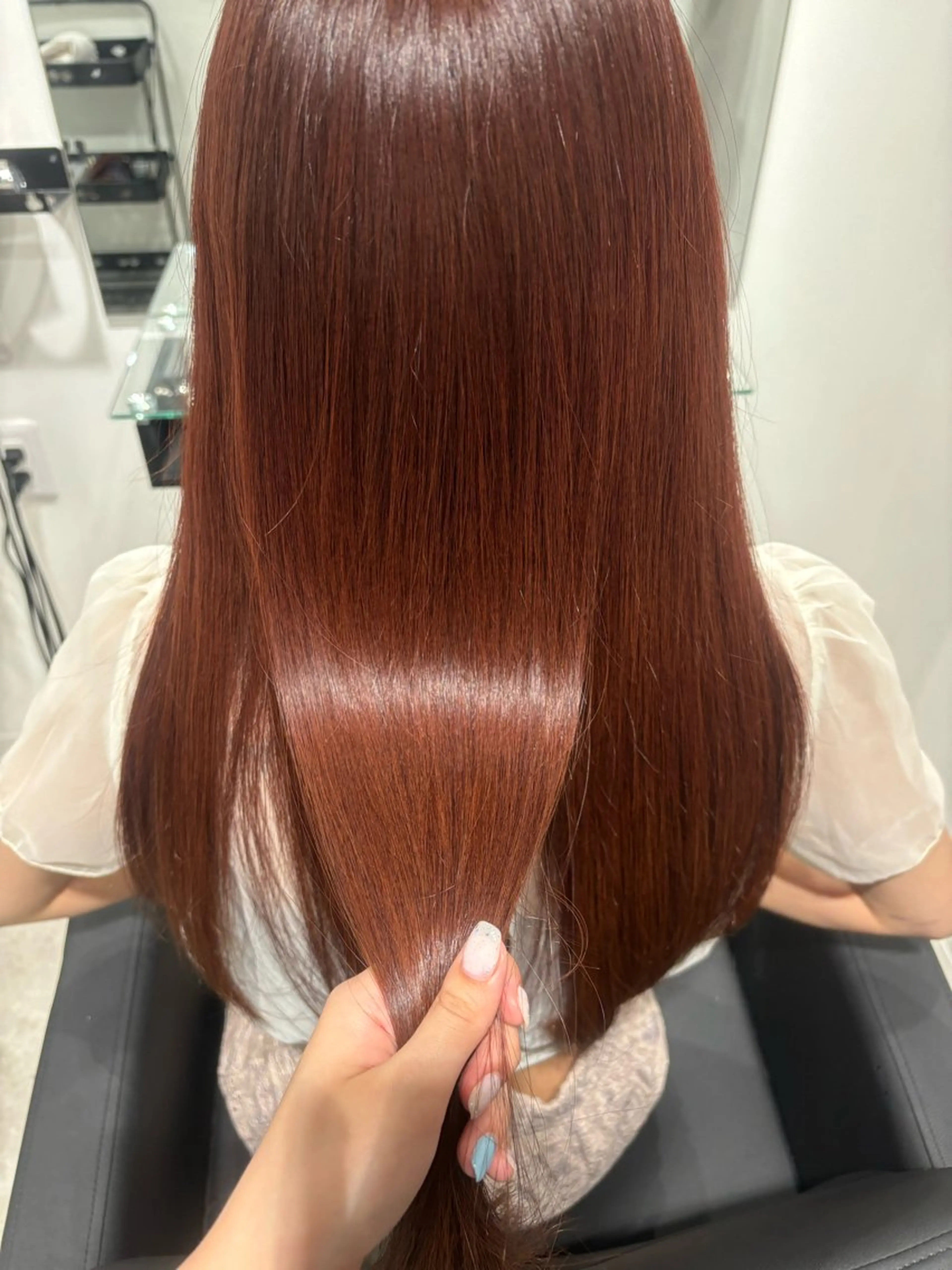 ロング トリートメント Yuzu️🫧/艶 ハイトーン/韓国ヘアのヘアスタイル