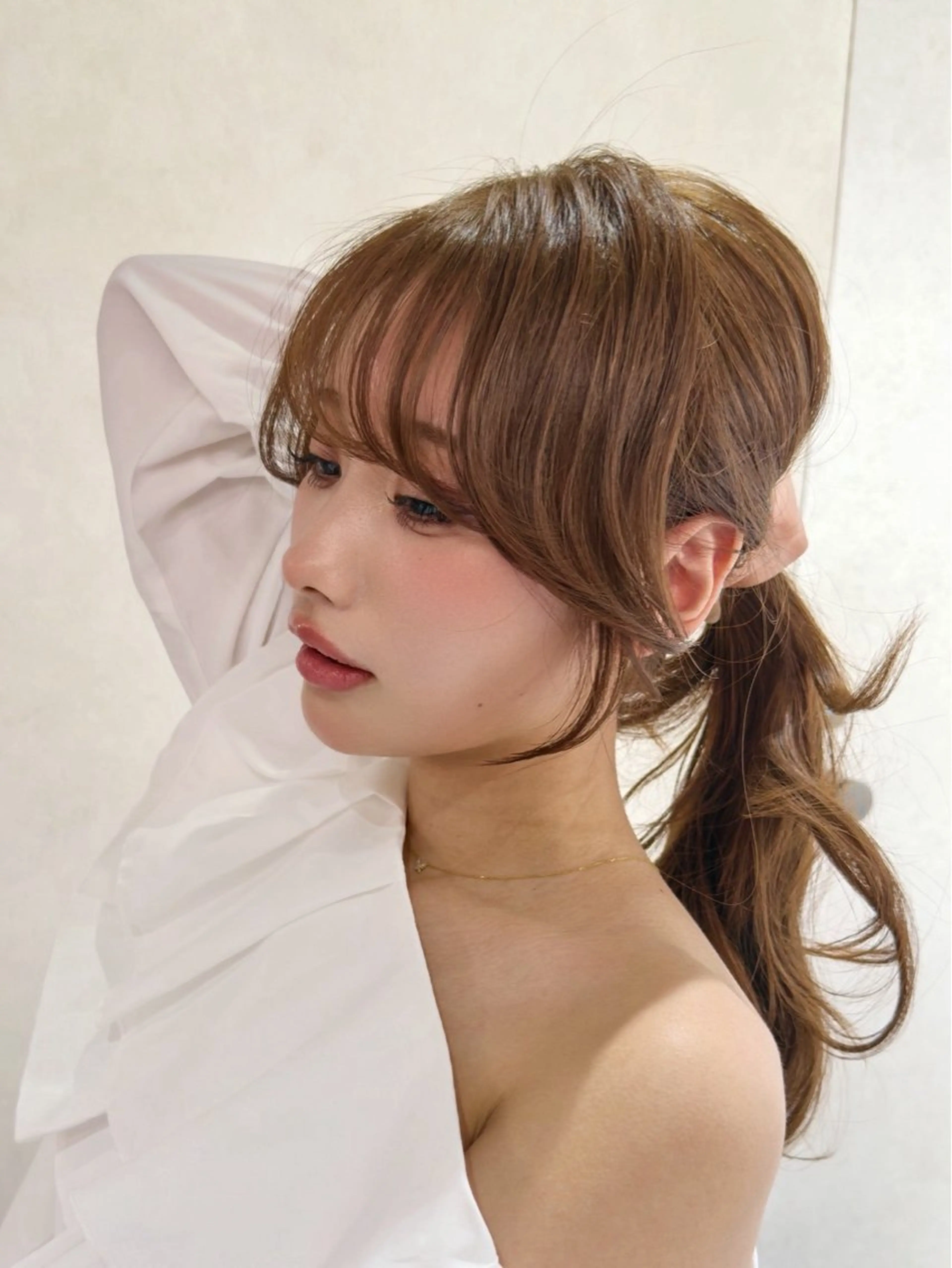 ロング 韓国風ヘア レイヤーカット 似合わせカット 森貝 洋亮のヘアスタイル