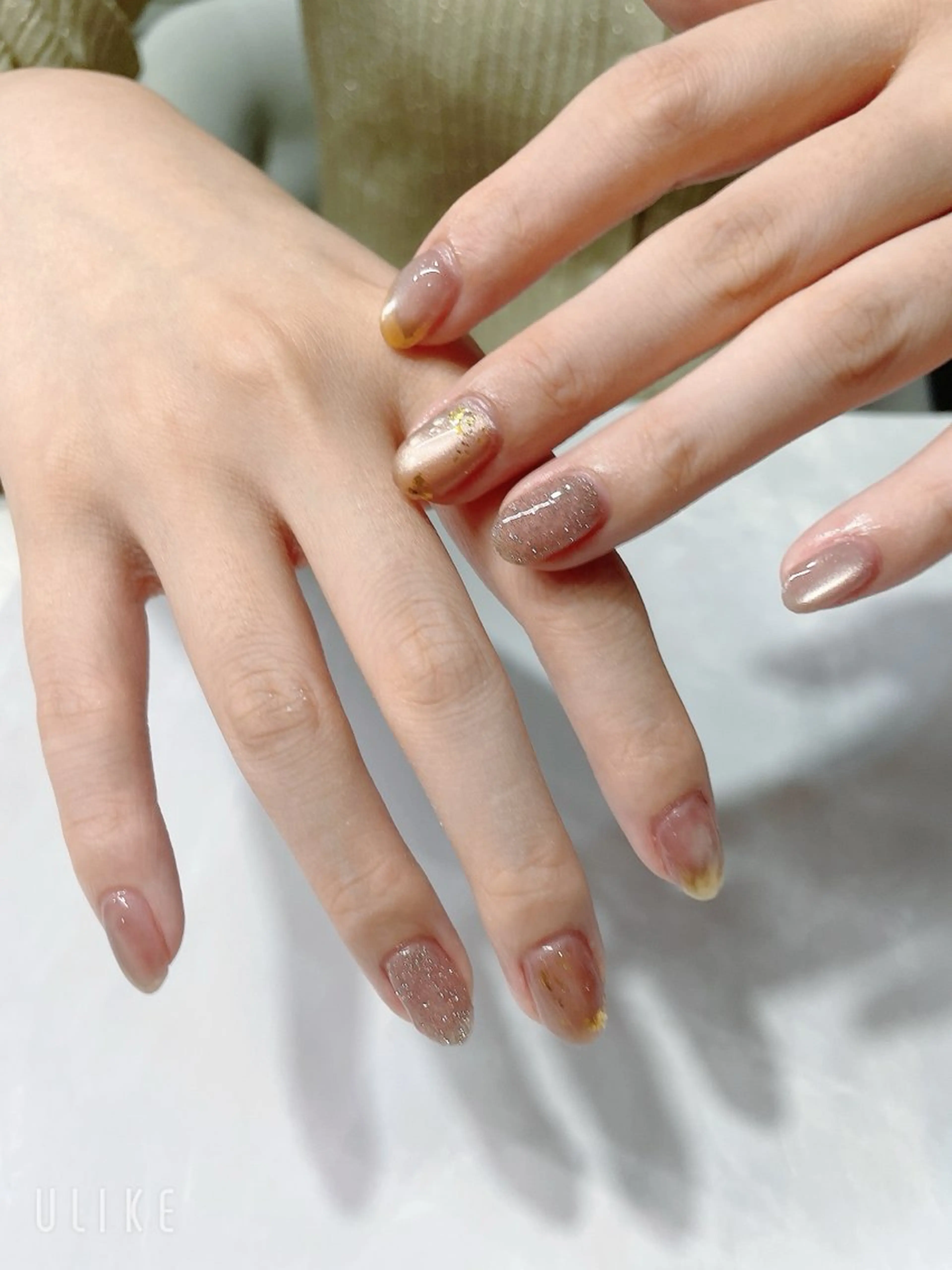 ネイル ニュアンスネイル シンプルネイル ハンドネイル 梶原 久美のネイルデザイン