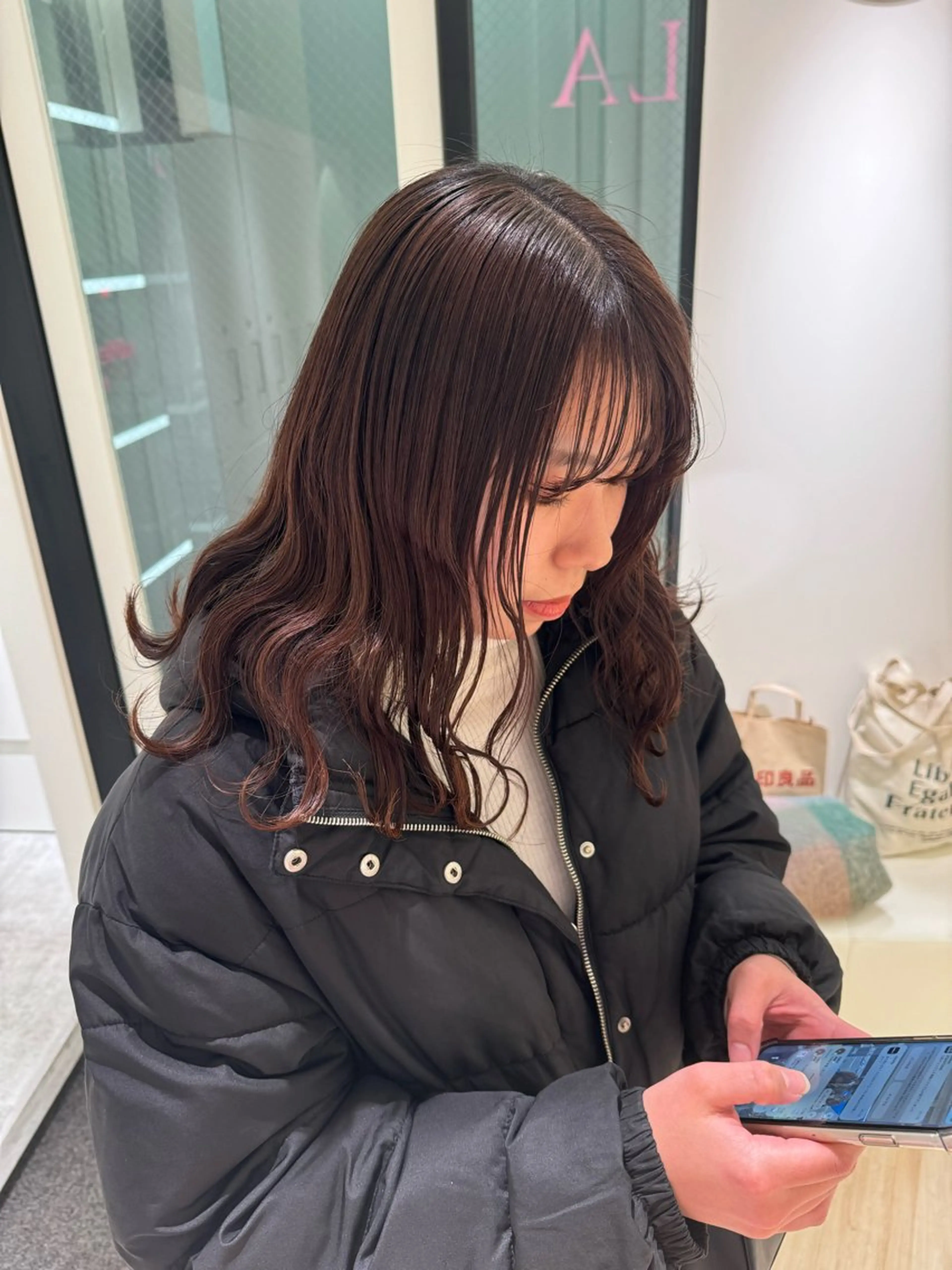 ロング カラー ヘアカラー トリートメント ParveMix🍀 藤原愛未のヘアスタイル