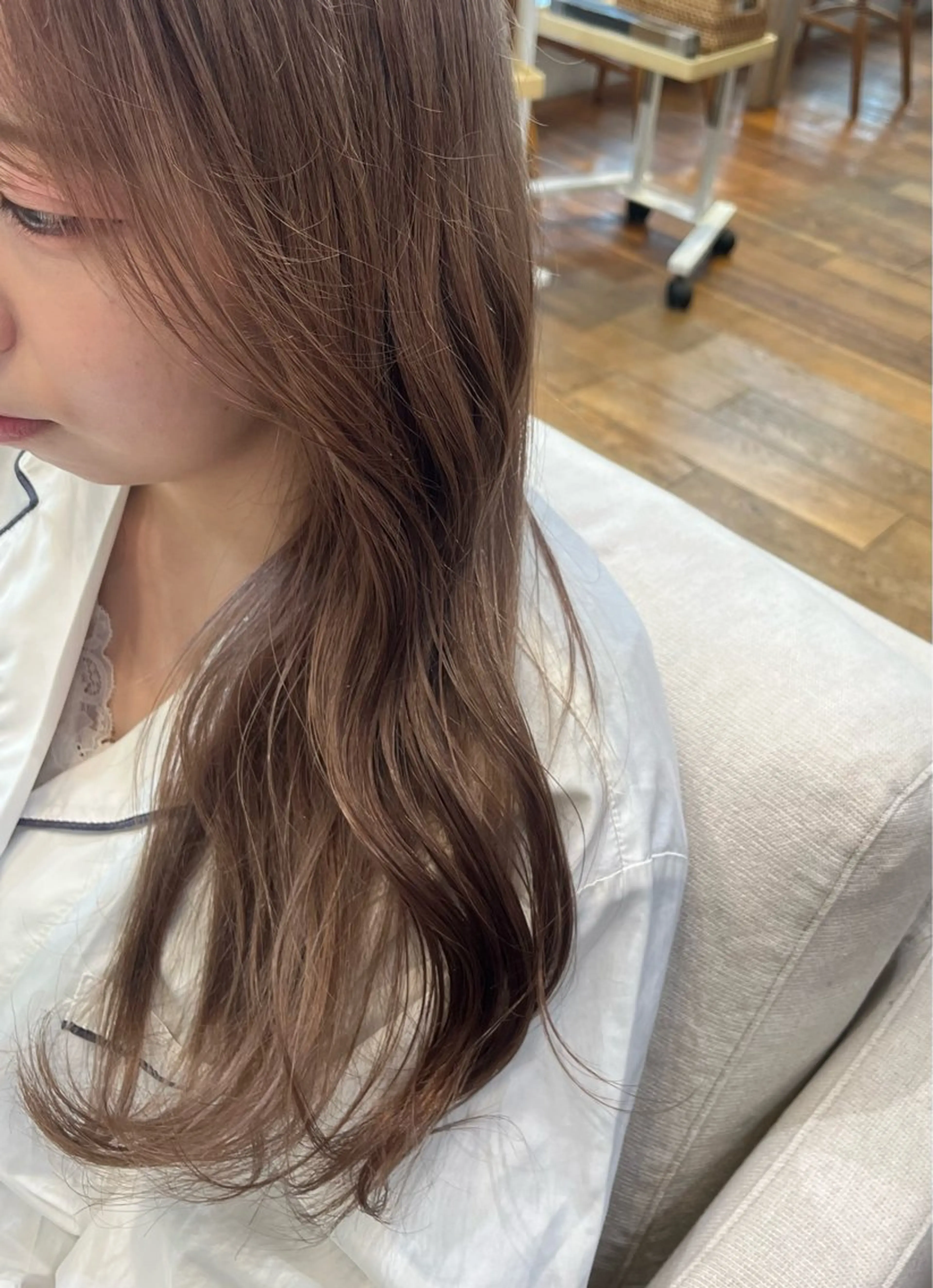 セミロング カラー ヘアカラー 暖色カラー/似合わせ カット/名古屋/辻のヘアスタイル