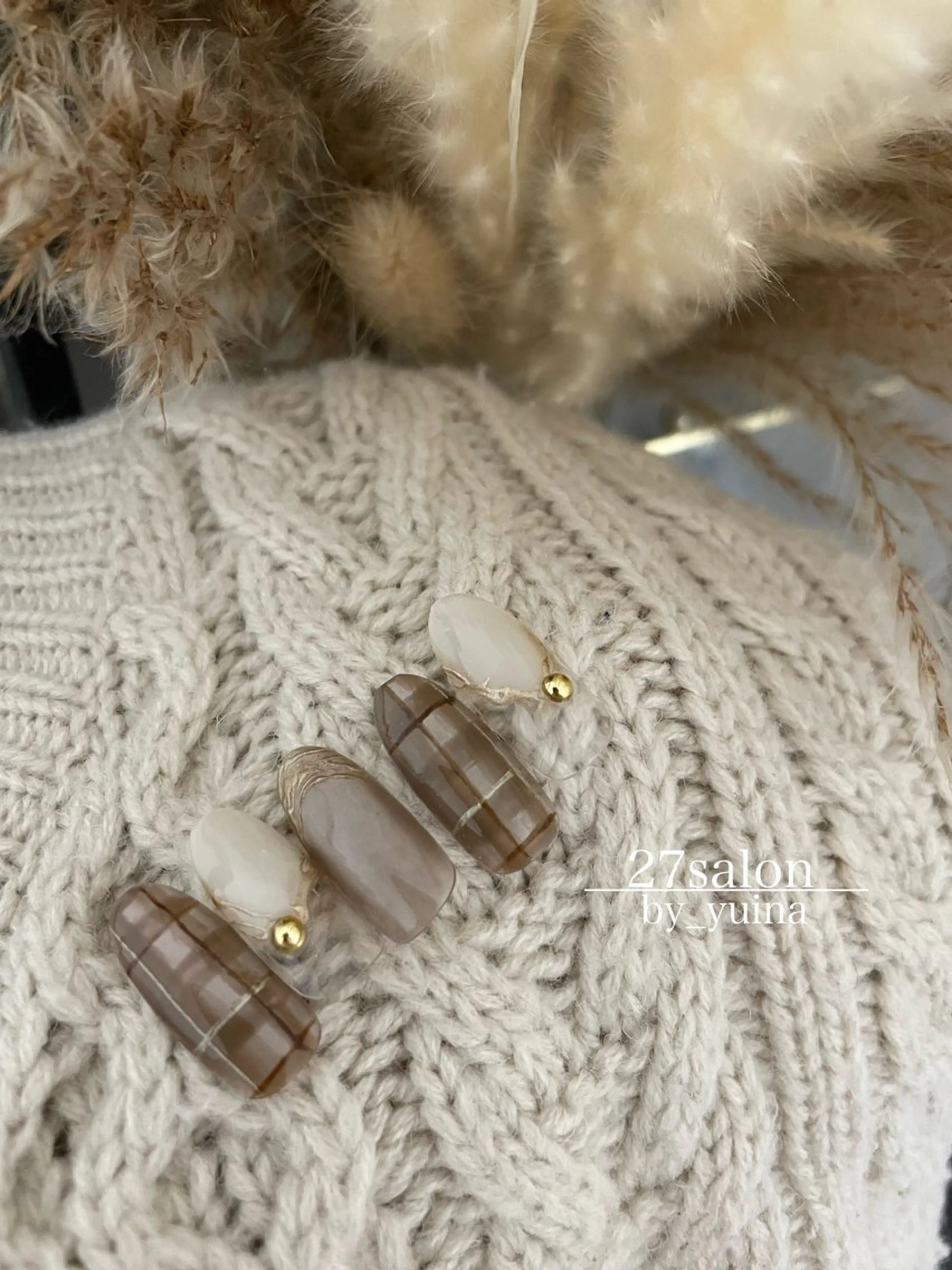 ネイル マグネットネイル ハンドネイル 27salon yuinaのネイルデザイン