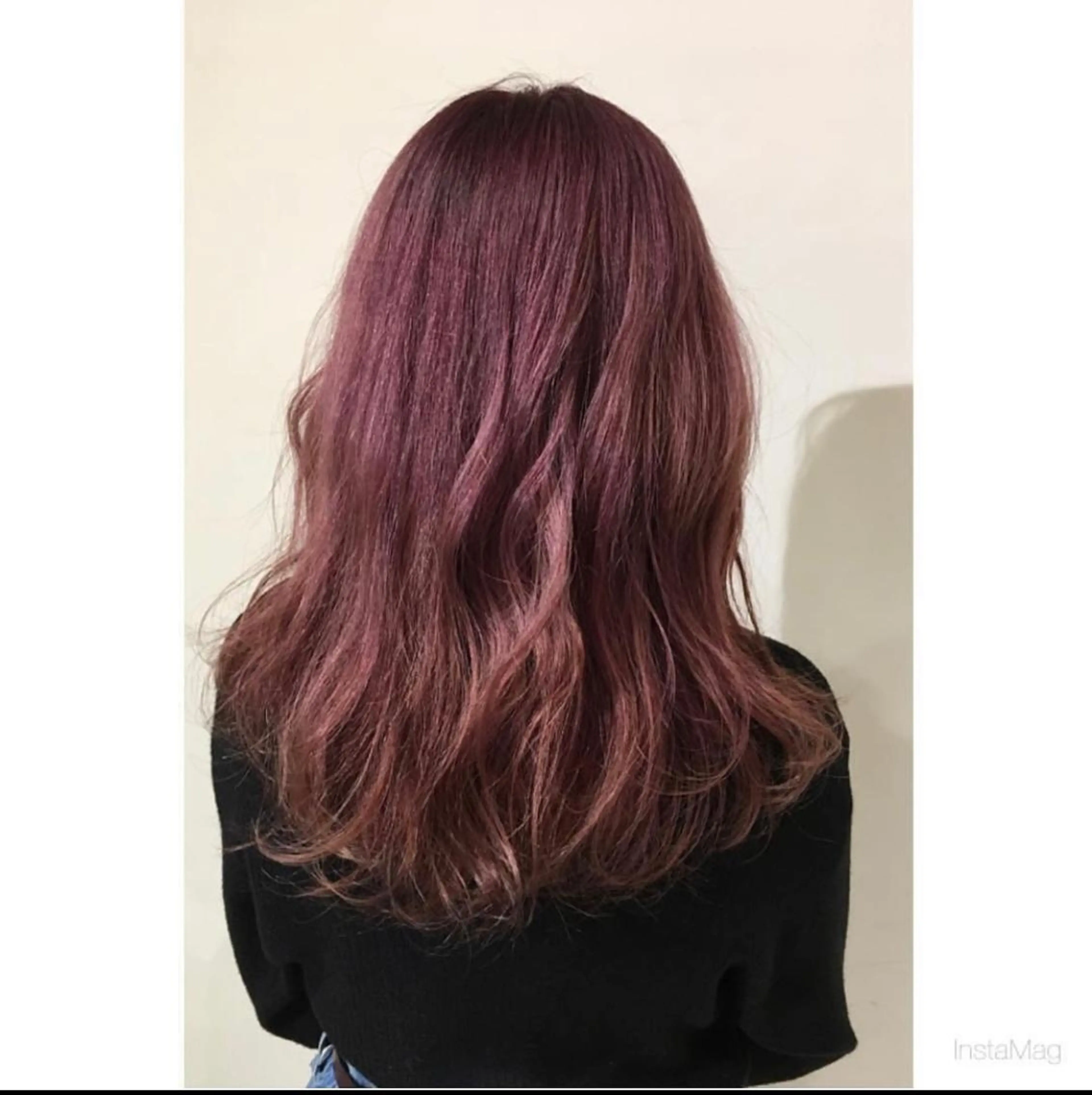 ロング アッシュ ボブ 髪質改善 ヘアカラー 韓国風/オシャレ /縮毛矯正/滝口琴未のヘアスタイル