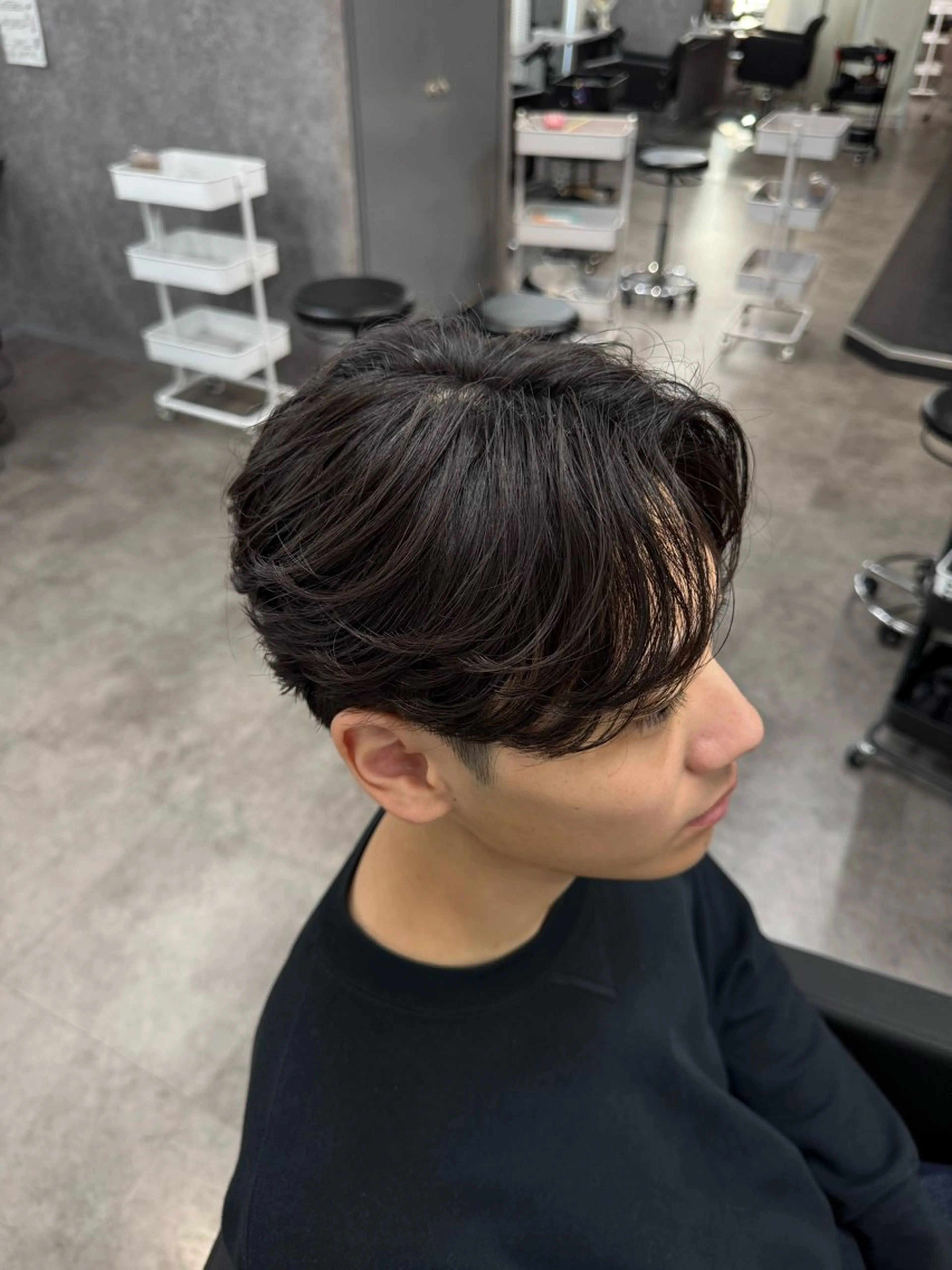 パーマ メンズ メンズパーマ ニュアンスパーマ カット パーマ 立川韓国ヘア🇰🇷 ニュアンスパーマ安井のヘアスタイル