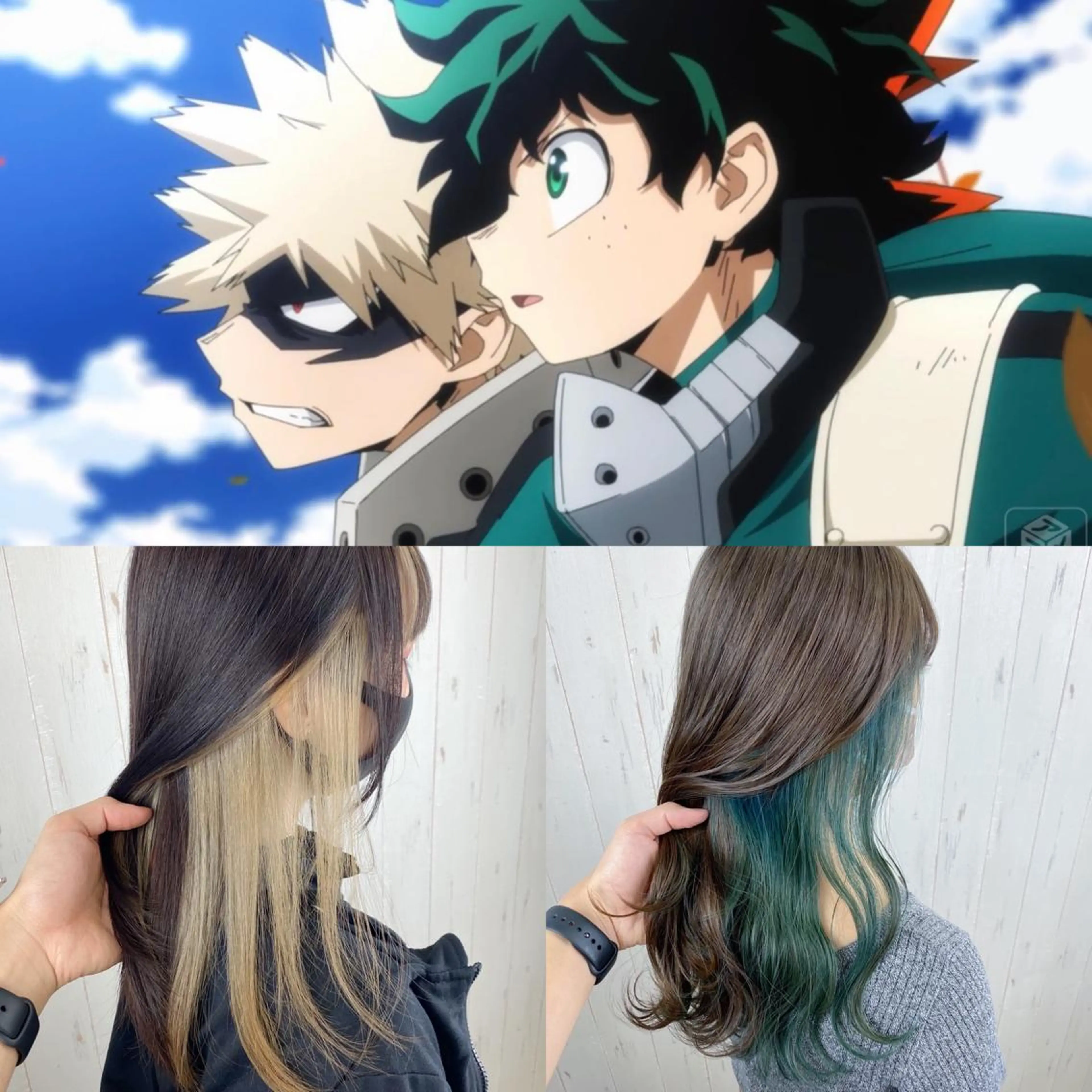 ショート カラー ヘアアレンジ イヤリングカラー インナーカラー ウルフカット 渋谷の人のヘアスタイル