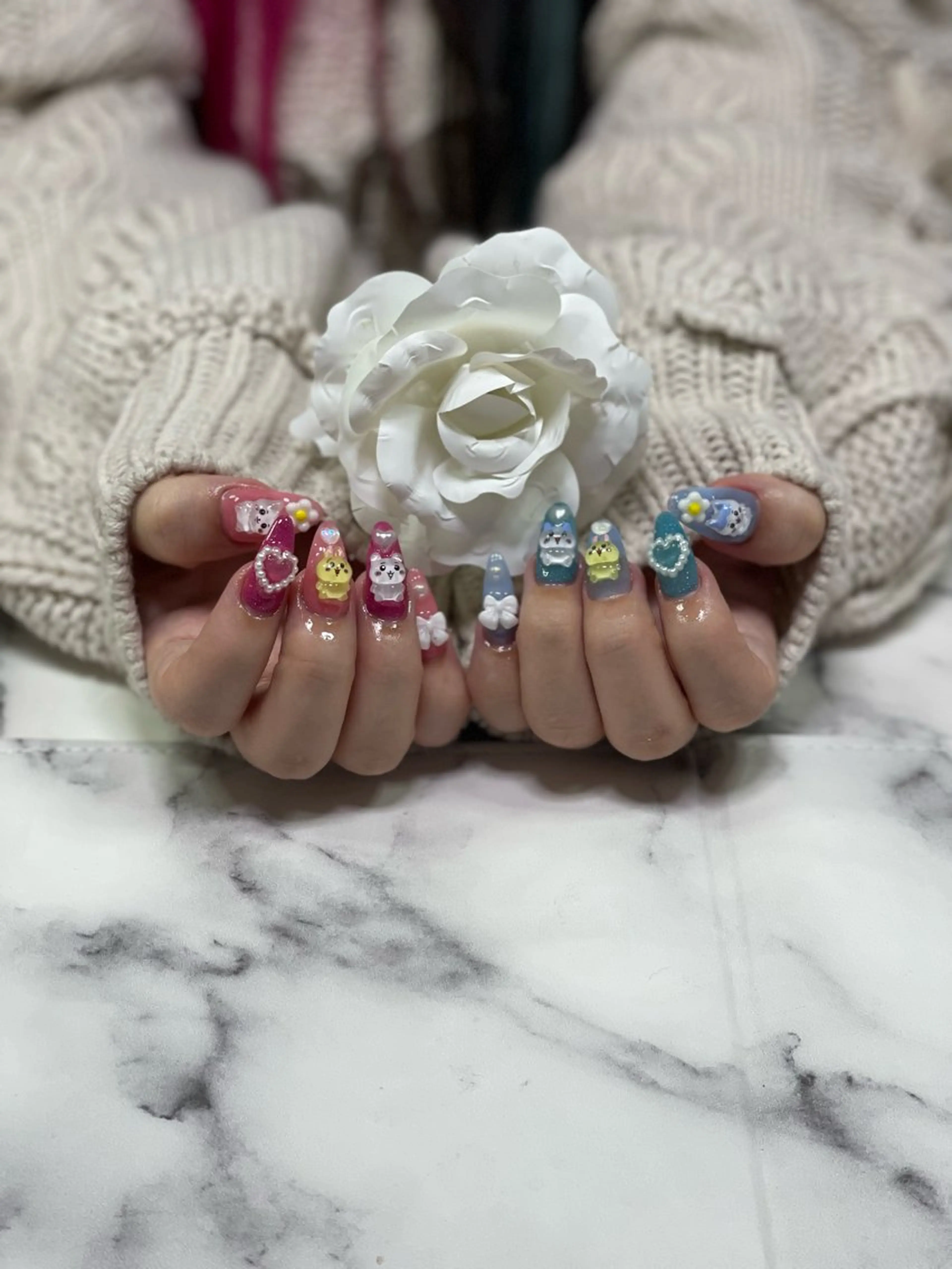 ネイル 長さ出し RUARI RISAのネイルデザイン