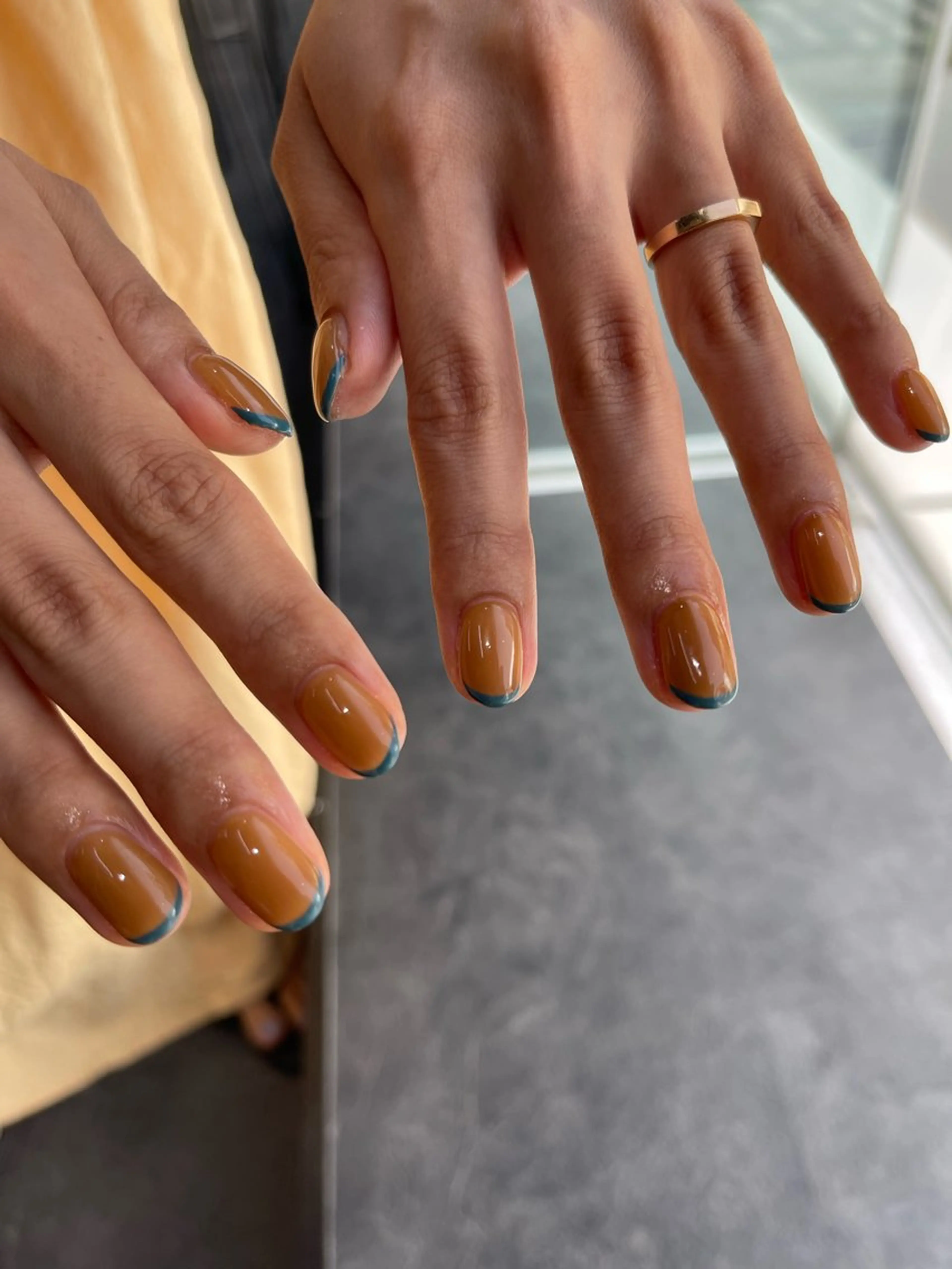 ネイル フレンチネイル マグネットネイル ニュアンスネイル ワンカラーネイル ハンドネイル GRANDE大須 Cecil💜のネイルデザイン