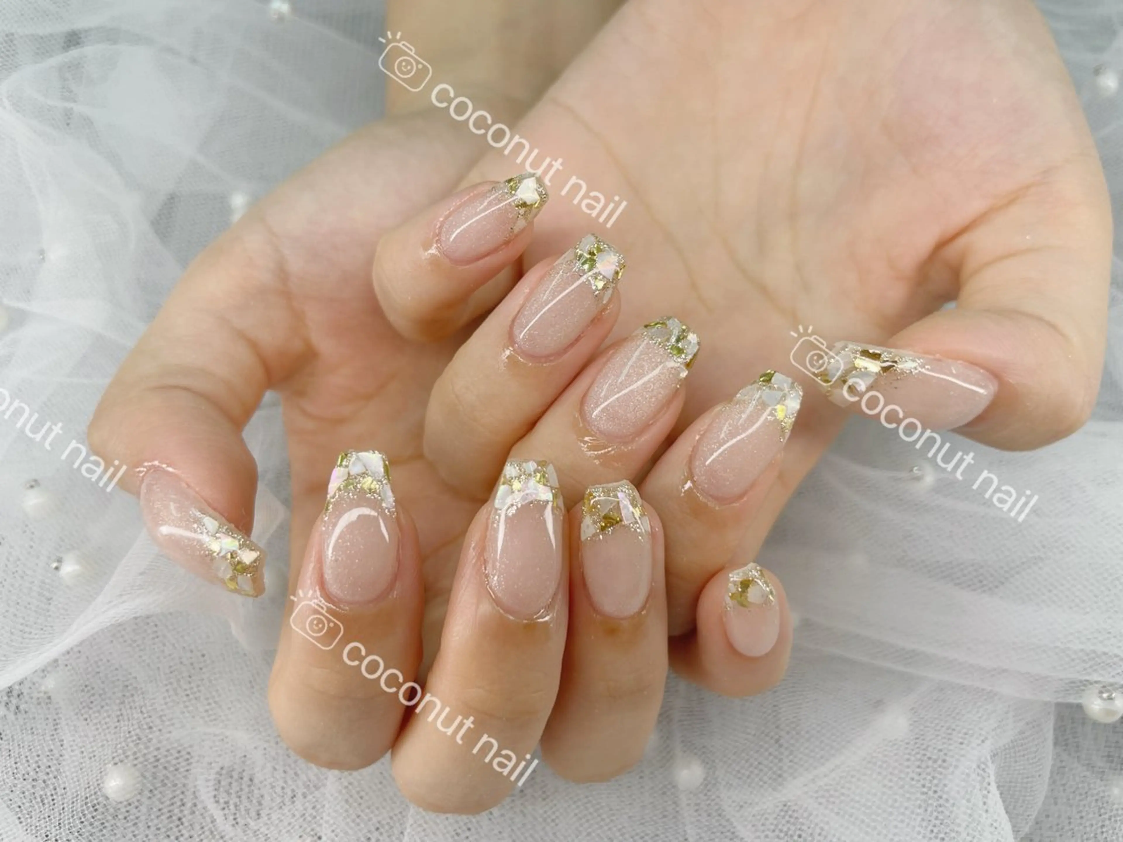ネイル ハンドネイル 神田 ココナッツのネイルデザイン