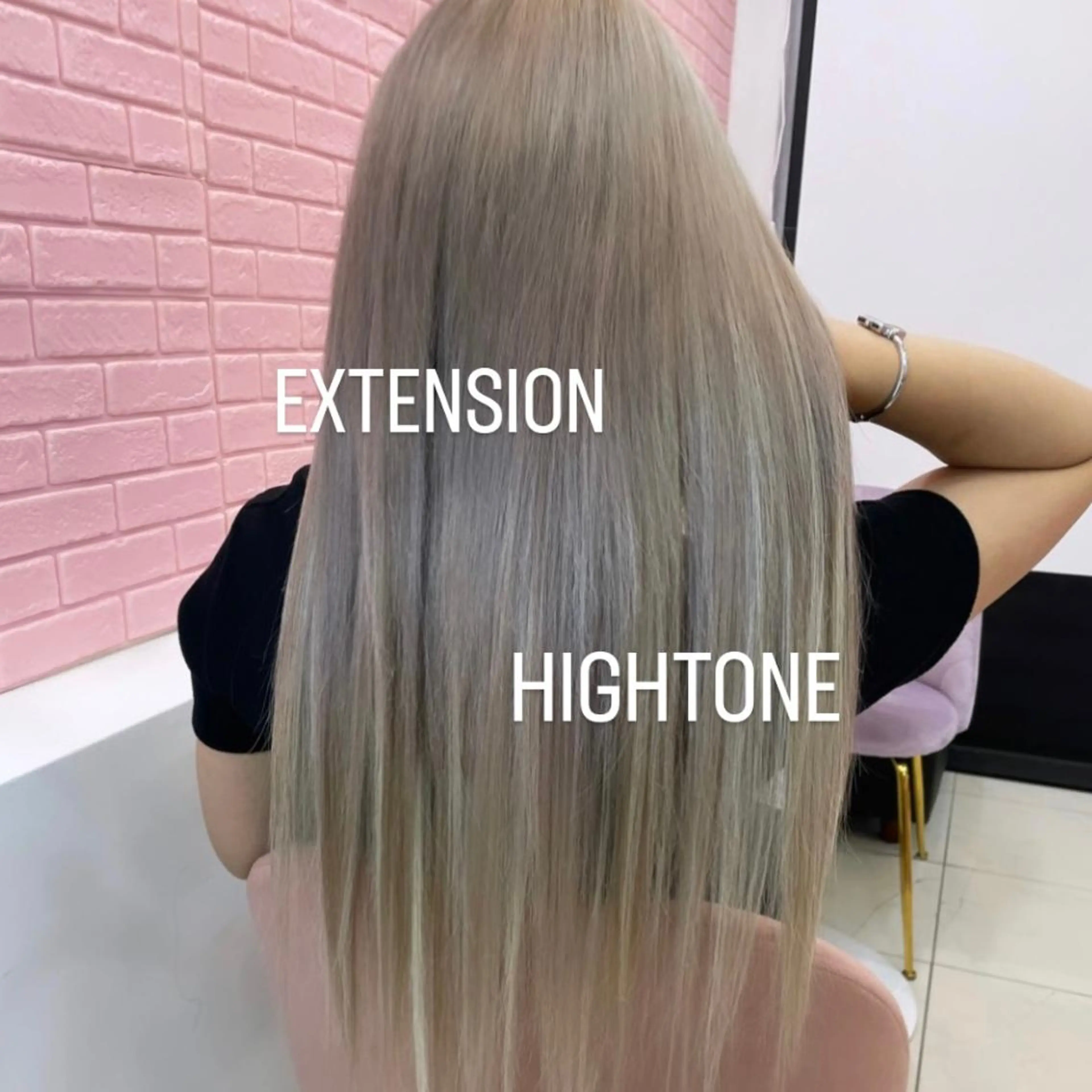 ロング エクステ エクステ🩵ブリーチ 韓国ヘア🩵KAEのヘアスタイル