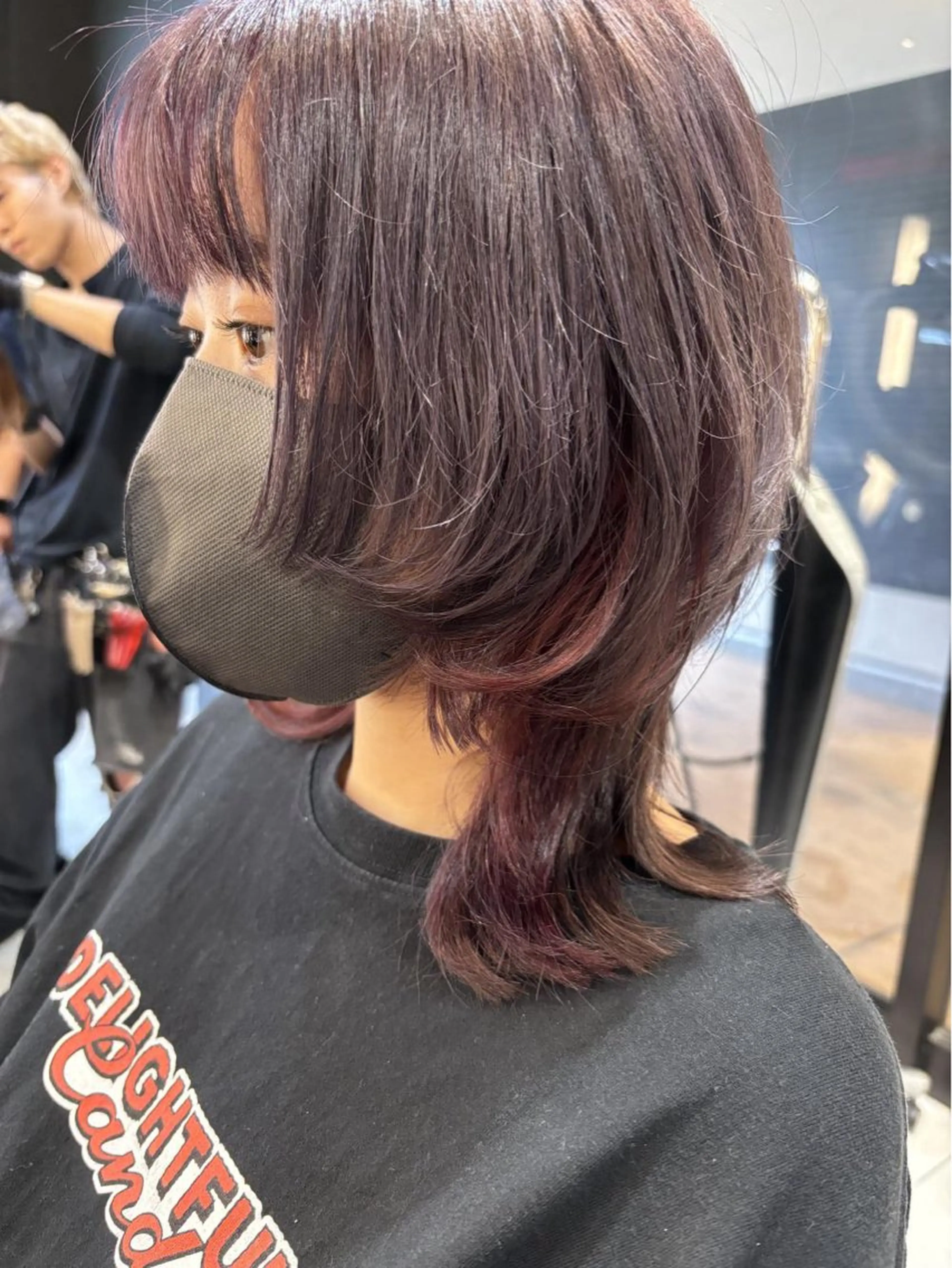 ミディアム カラー ヘアカラー トリートメント ブリーチ/ヘアケア/ 艶髪/イギチハルのヘアスタイル