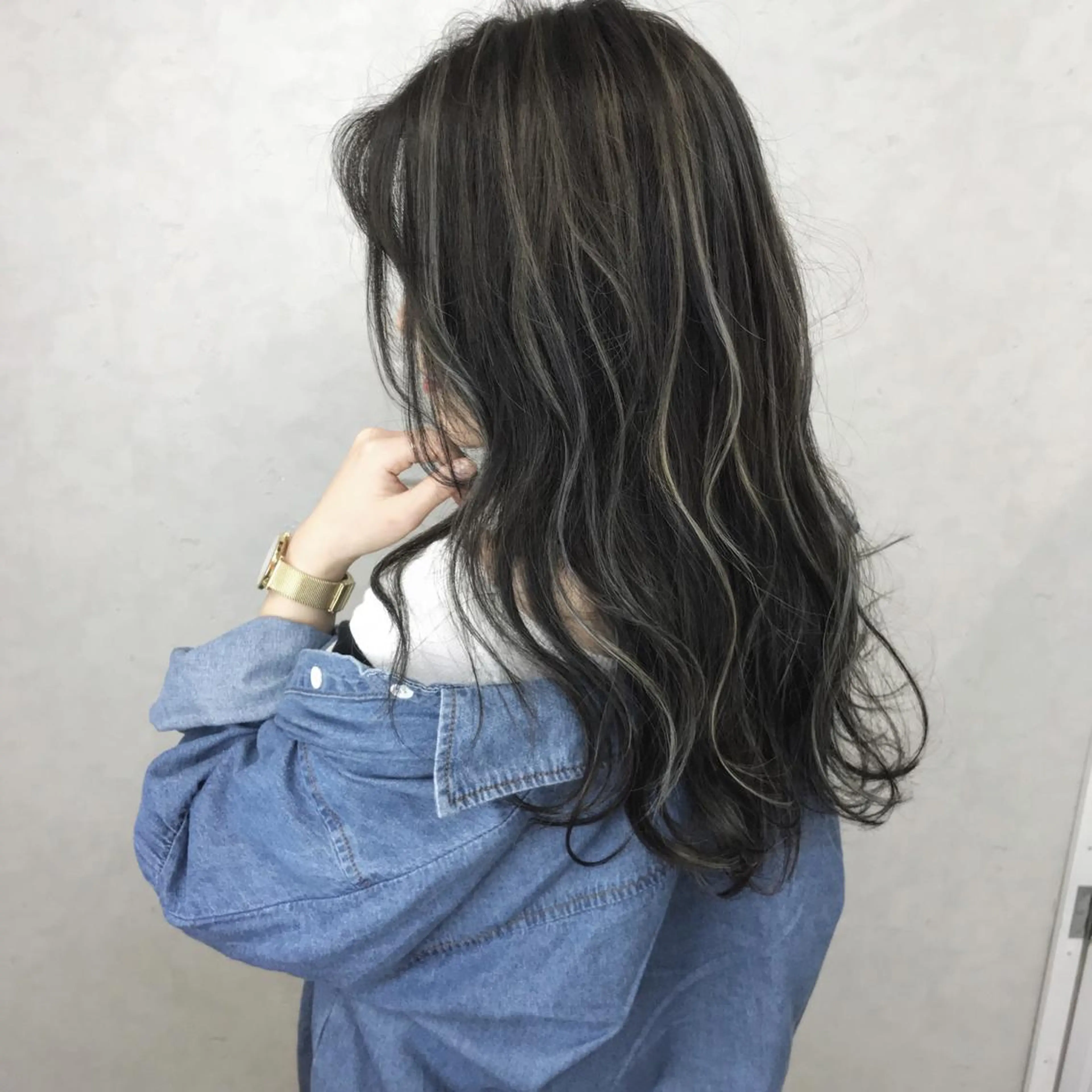 ロング カラー ヘアカラー LUSTRE クロサワのヘアスタイル