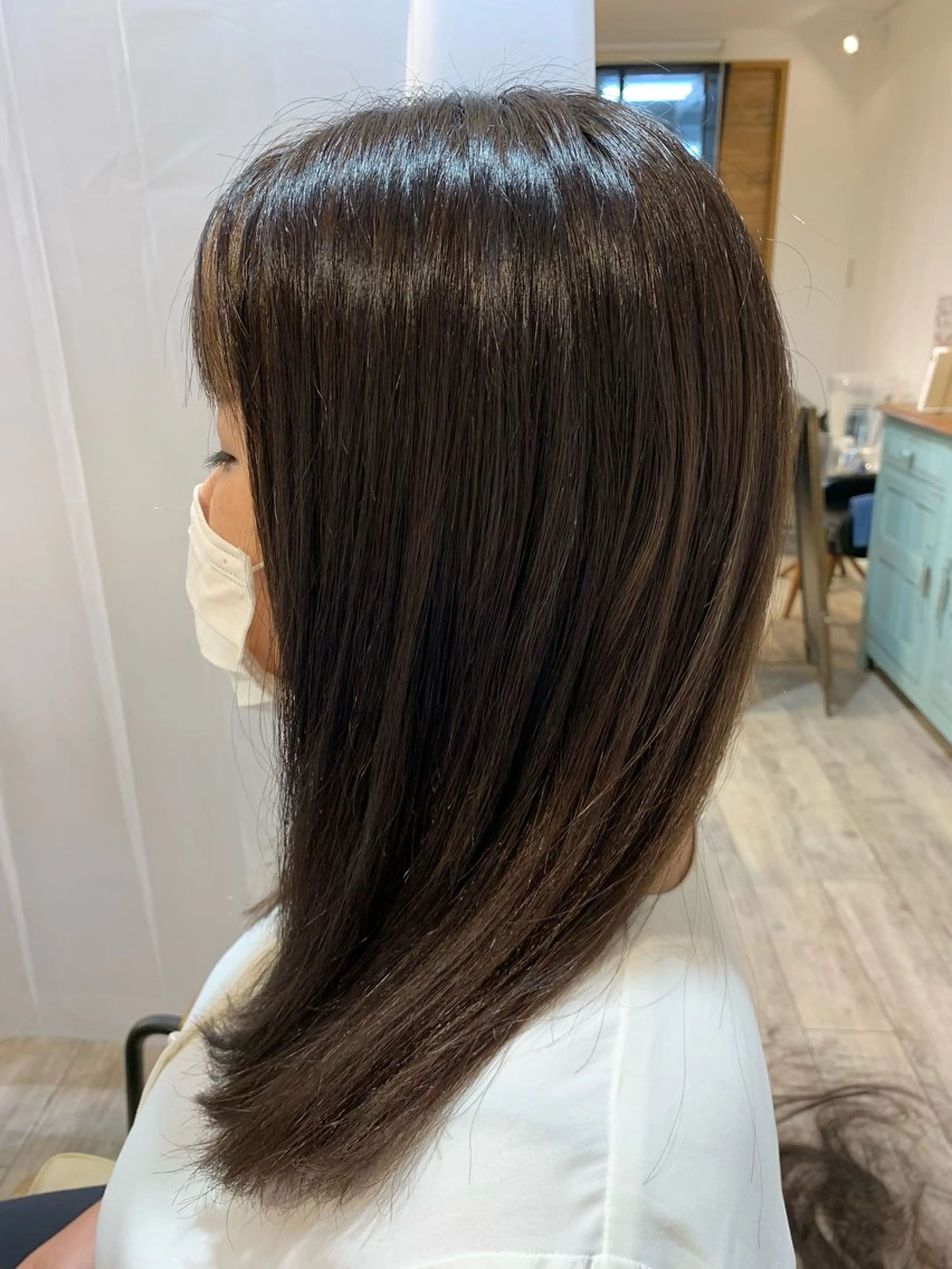 ミディアム カラー カット ヘアカラー トリートメント kaminote所属・福西 晃希のヘアスタイル