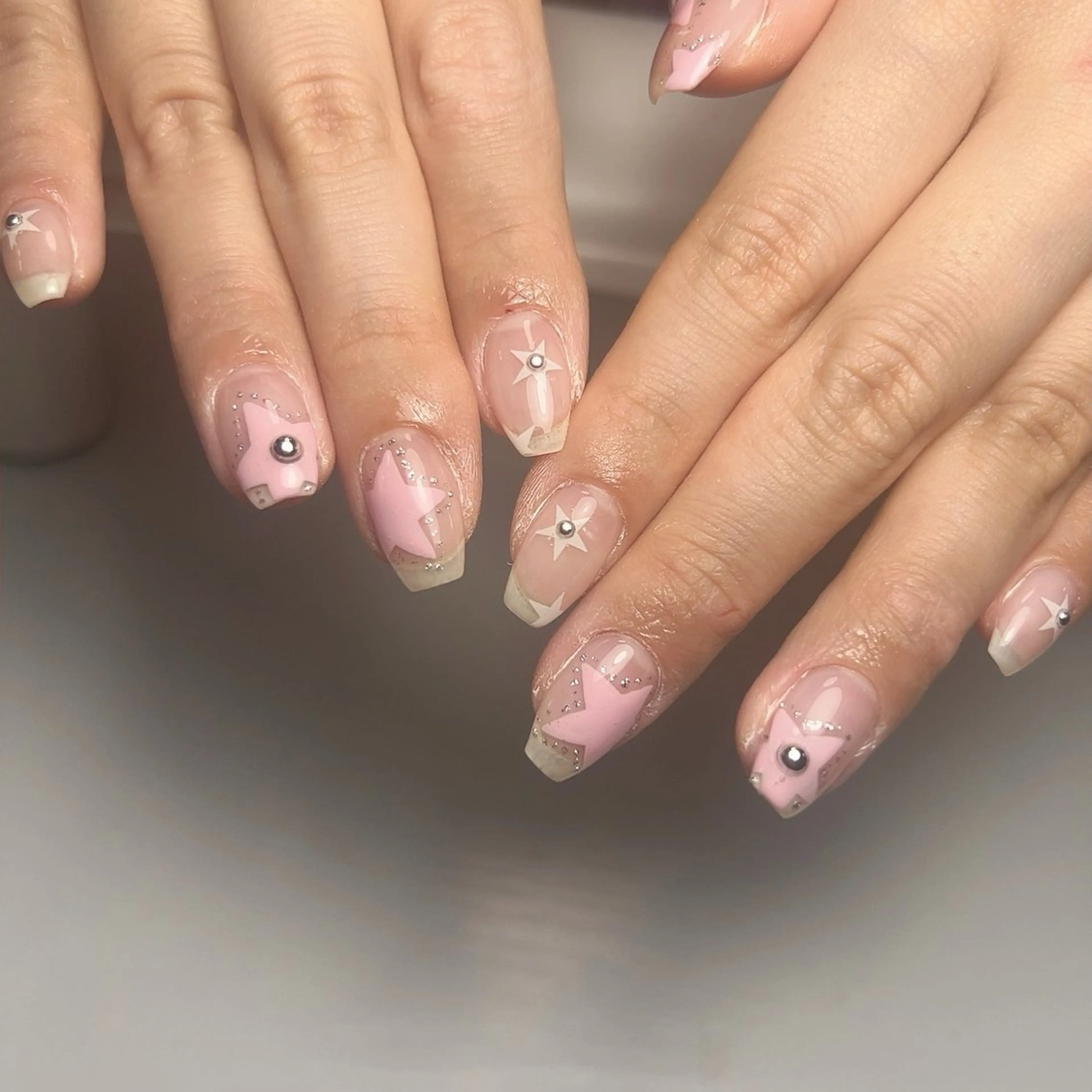 ショート ハンドネイル 28ネイルㅤㅤㅤㅤ ことはのネイルデザイン