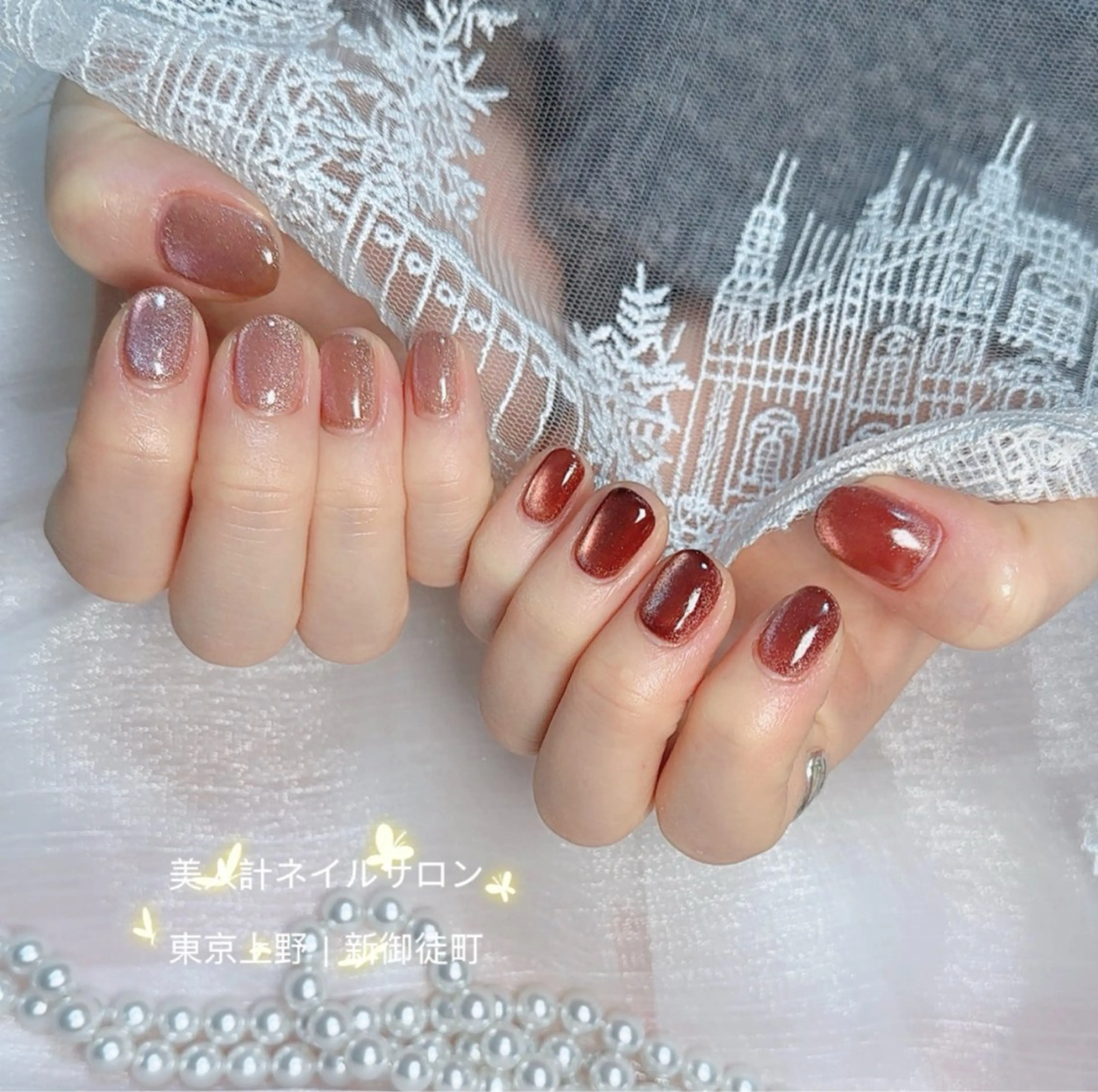 ネイル マグネットネイル ハンドネイル 美人計ネイルサロン所属・中山 美月のネイルデザイン