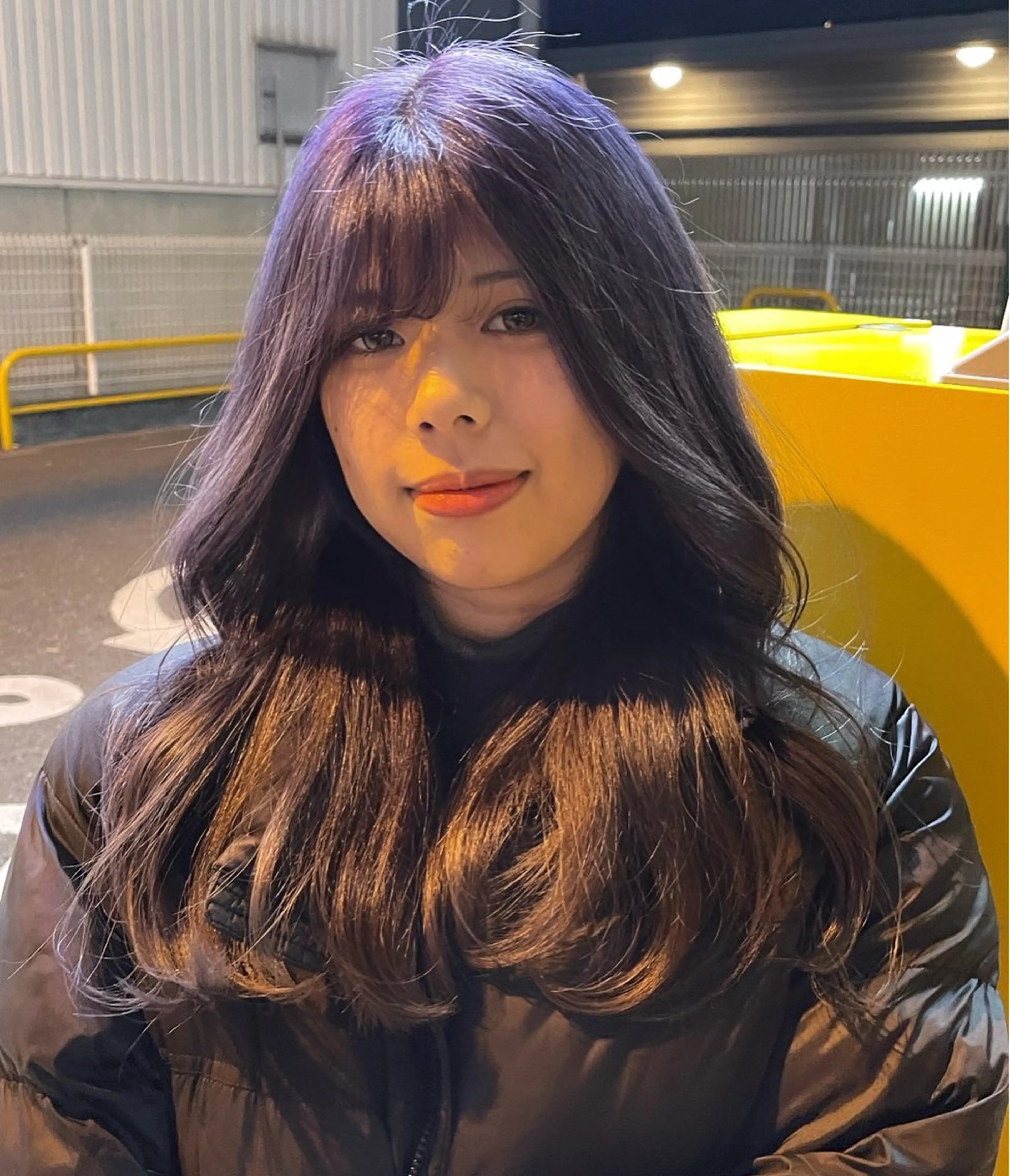 ロング カラー グレージュ ラベンダーカラー ラベンダーグレージュ ラベンダーグレー 愛　莉/大阪美容室 /ケア・艶カラーのヘアスタイル