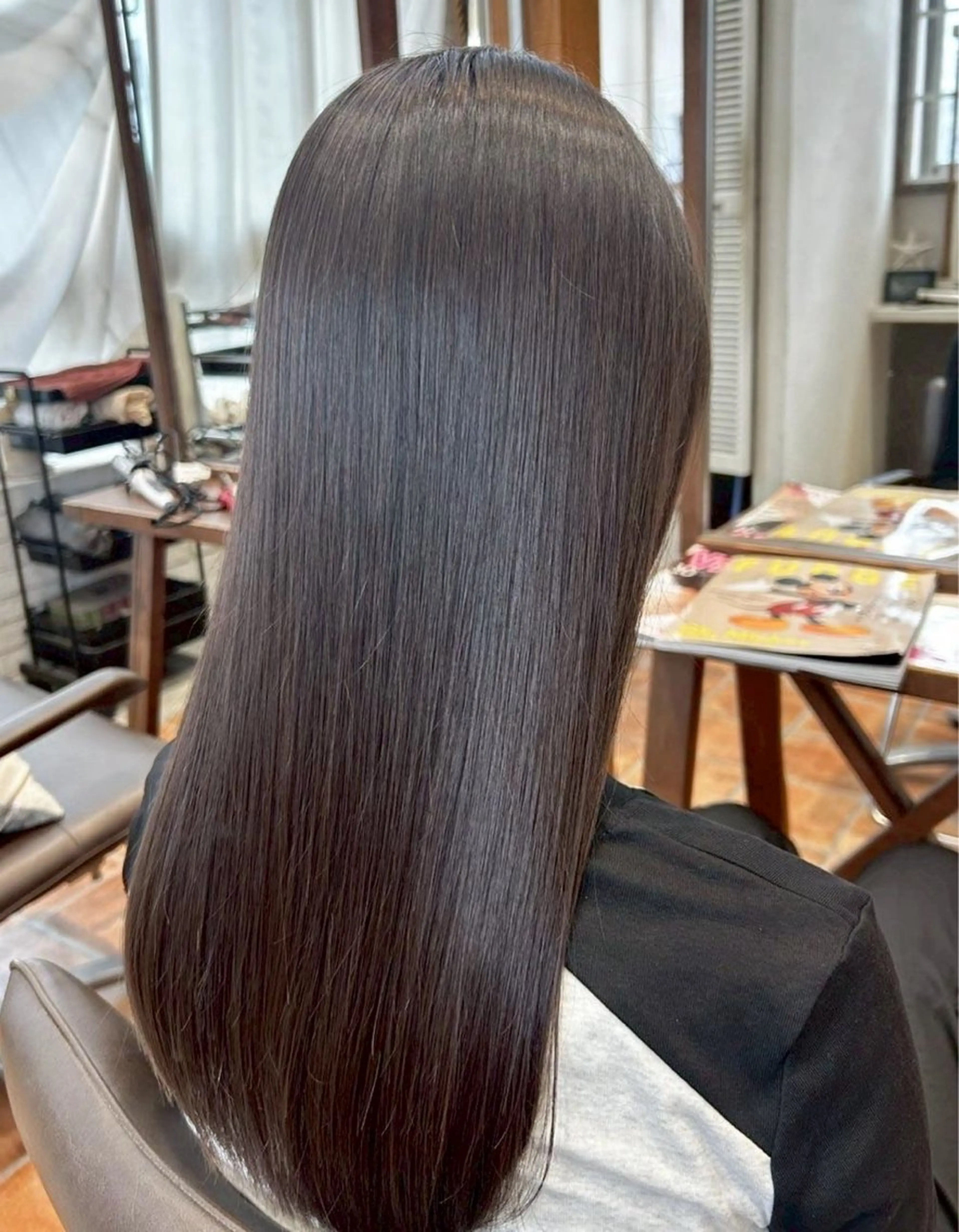 ロング カラー ダブルカラー ハイトーンカラー ボブ 顔周りカット 髪質改善 カット ヘアカラー トリートメント RISE SWELL momoneのヘアスタイル