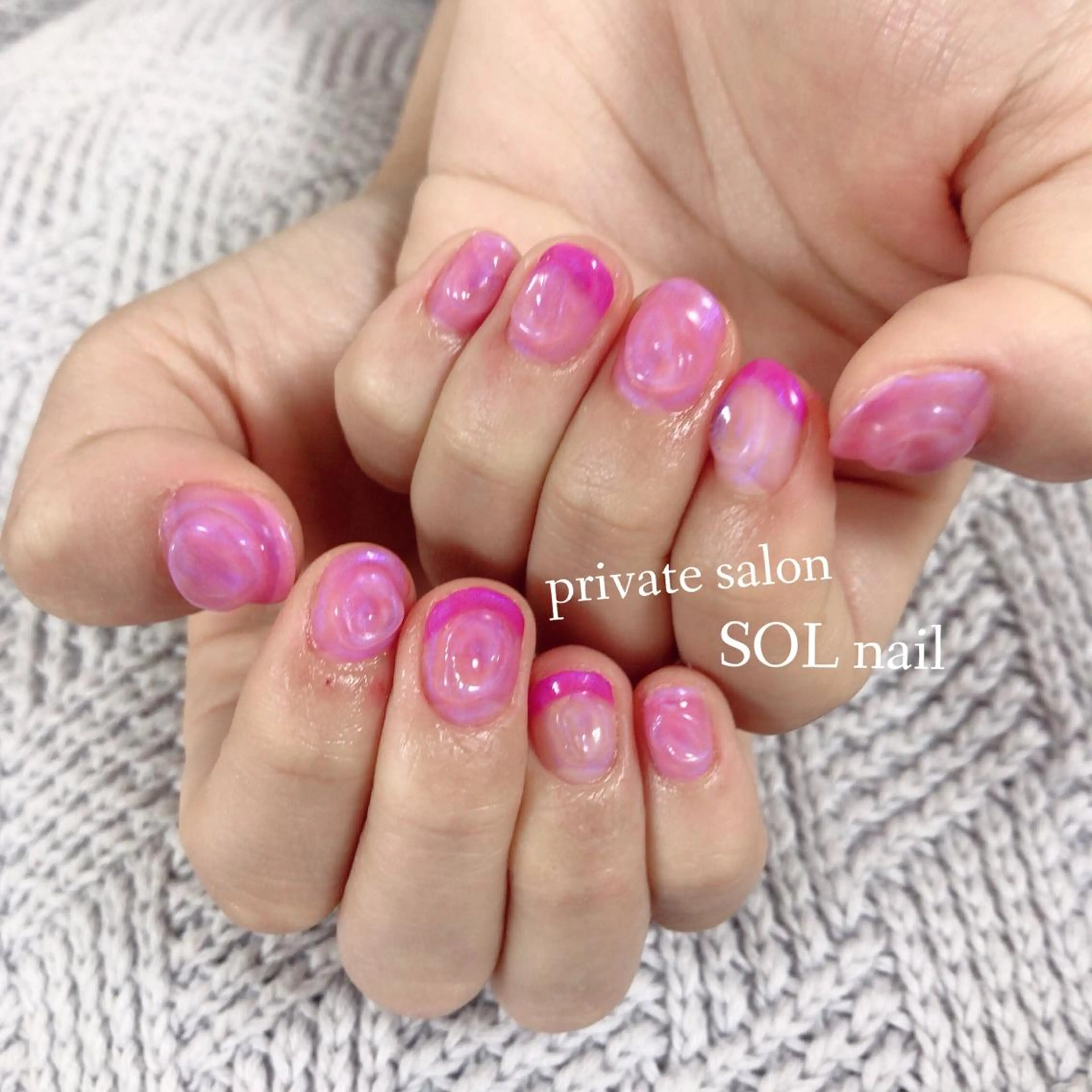 ネイル ニュアンスネイル ハンドネイル SOL NAILのネイルデザイン