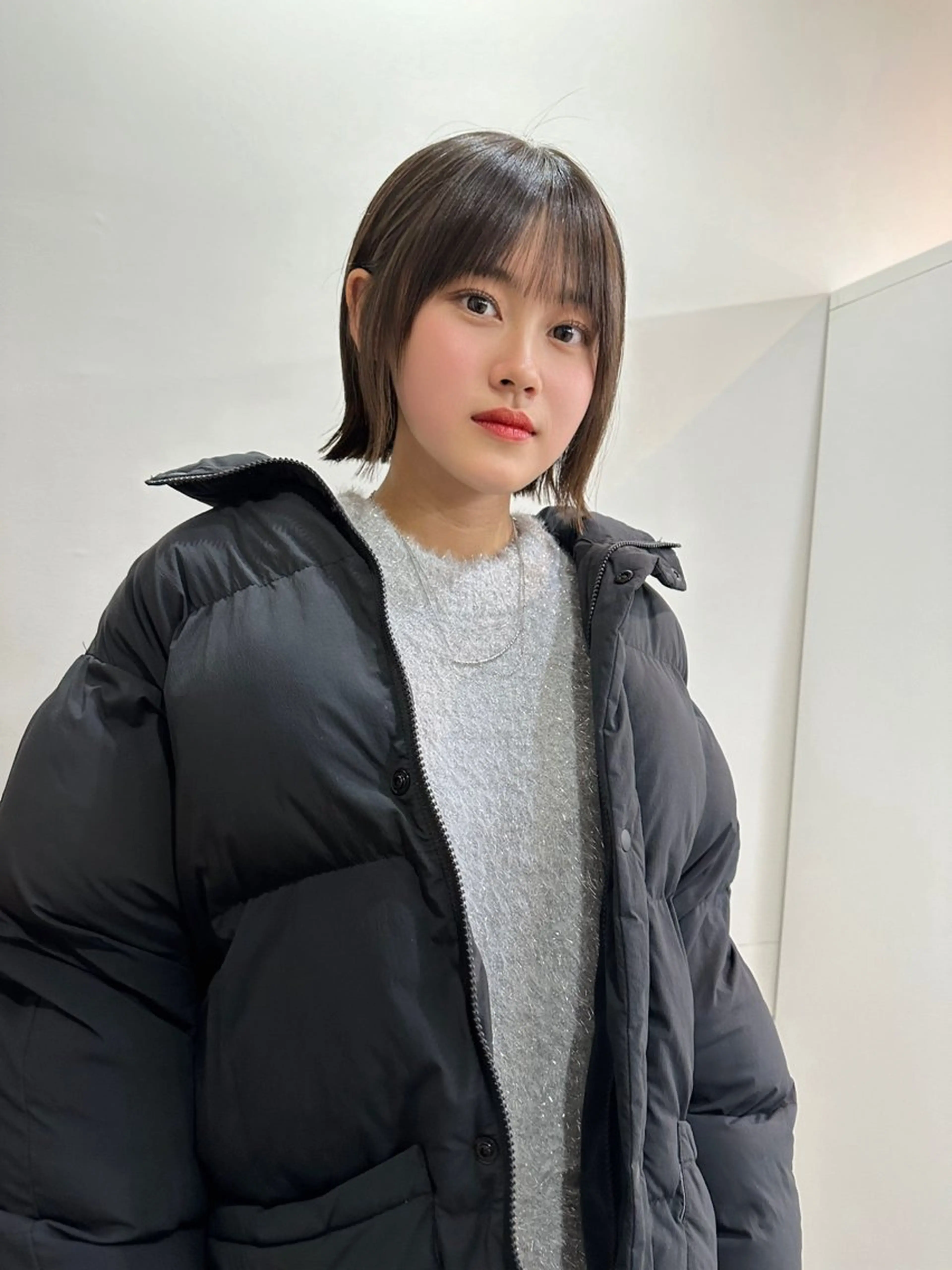 ショート カラー ヘアアレンジ 切りっぱなしボブ ショートボブ ブリーチ インナーカラー ブリーチなしカラー カット ヘアカラー トリートメント 切りっぱなしボブ/ デザインカラー店長のヘアスタイル