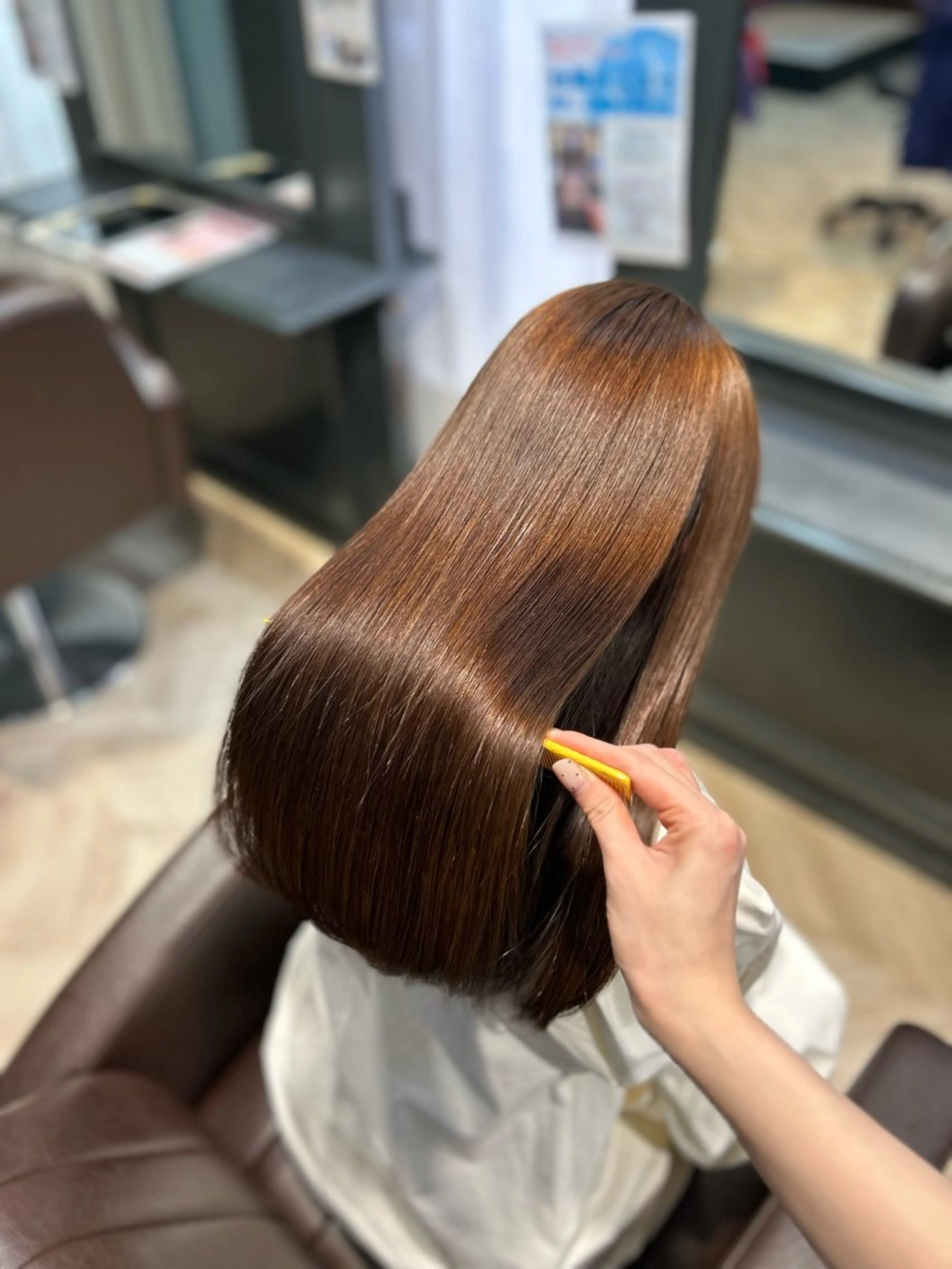 ロング トリートメント トリートメント 柔らかい縮毛矯正/ ボブ/北林のヘアスタイル