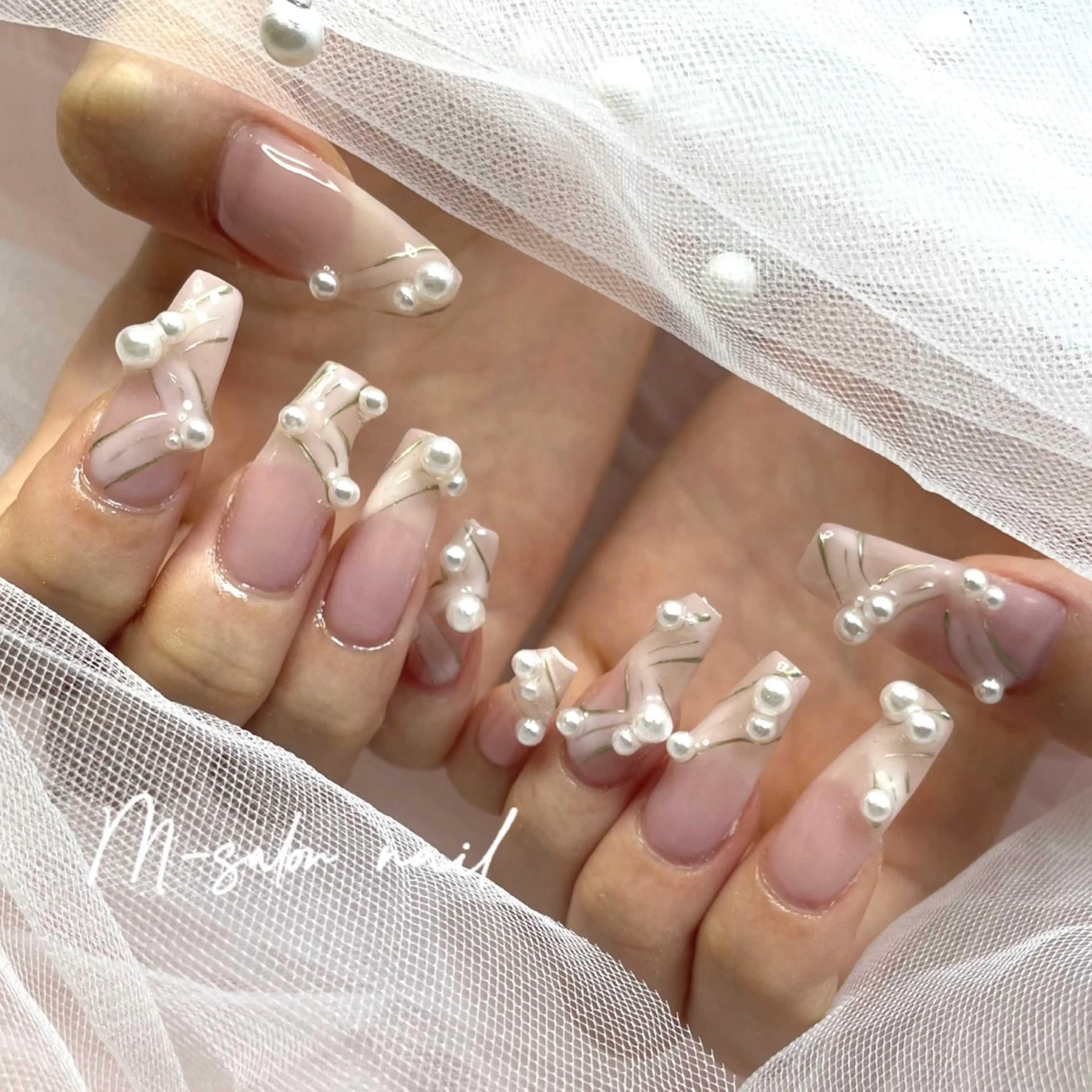 ネイル ハンドネイル 韓国/網紅/パーツ M-salonのネイルデザイン