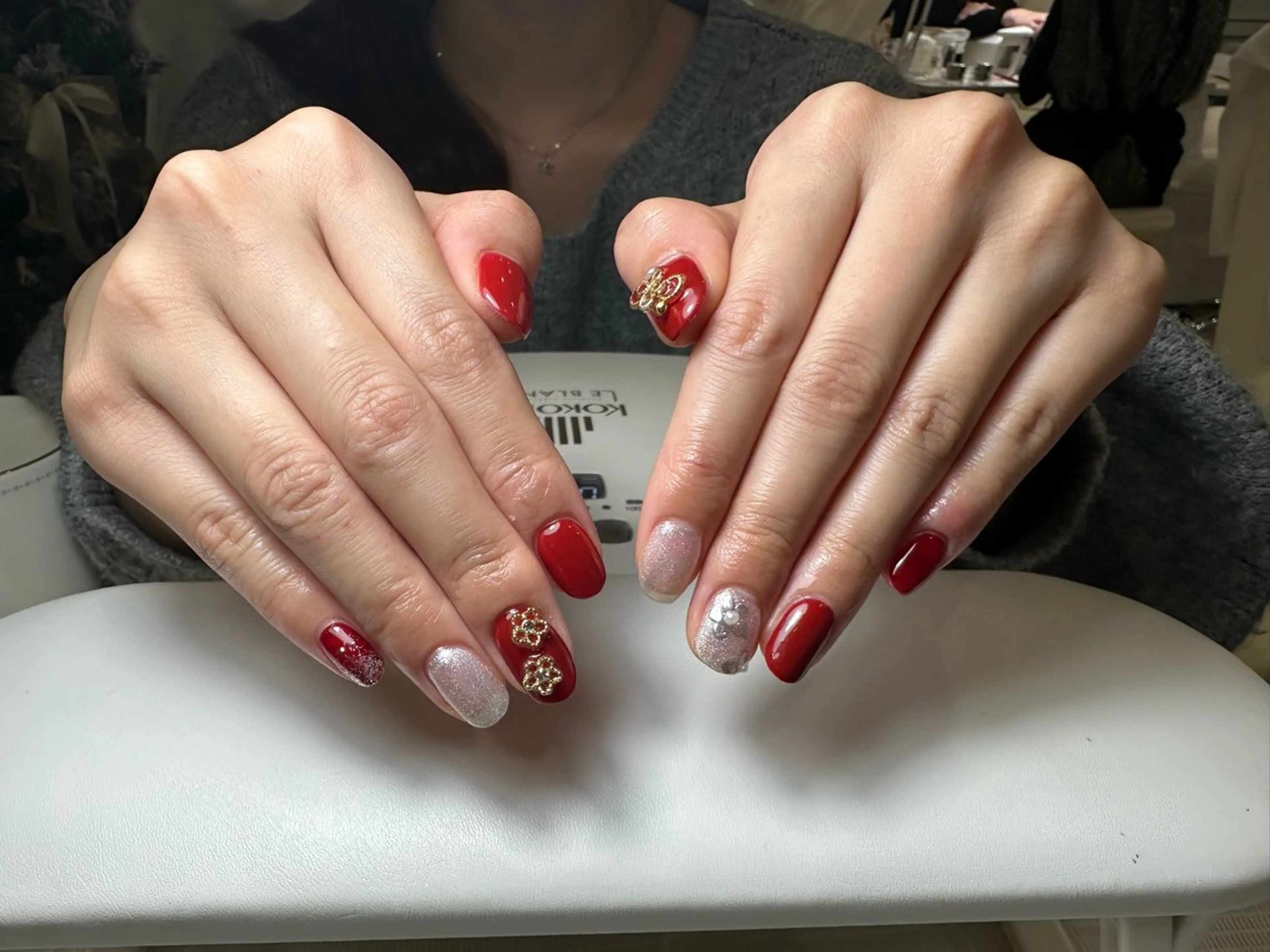 ネイル グラデーション ラメ(グリッター) マグネットネイル ハンドネイル Rin Nailのネイルデザイン