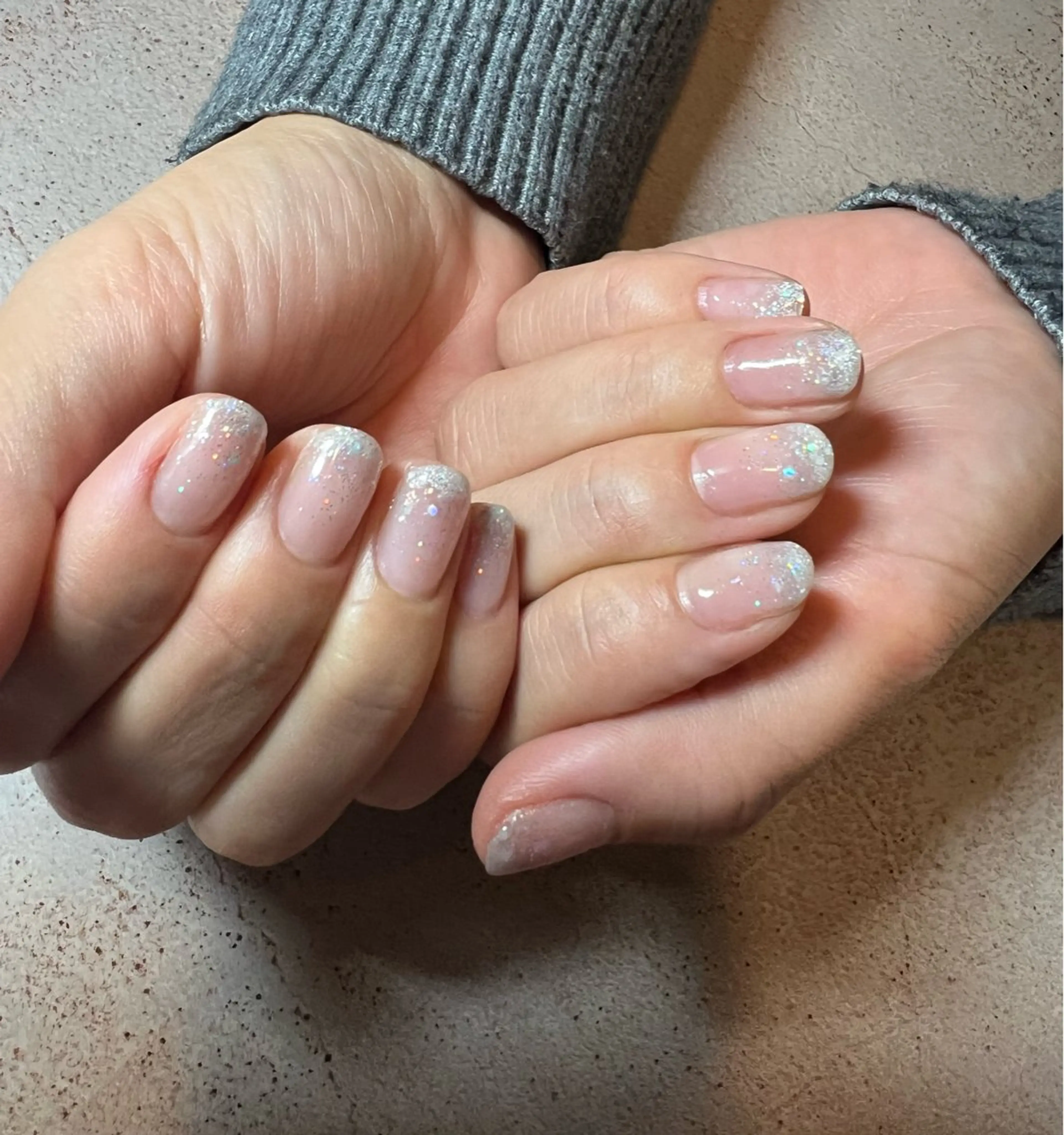 ネイル グラデーション ホログラムネイル ラメ(グリッター) Ｋｏｒｏｒ🌷 コロールのネイルデザイン