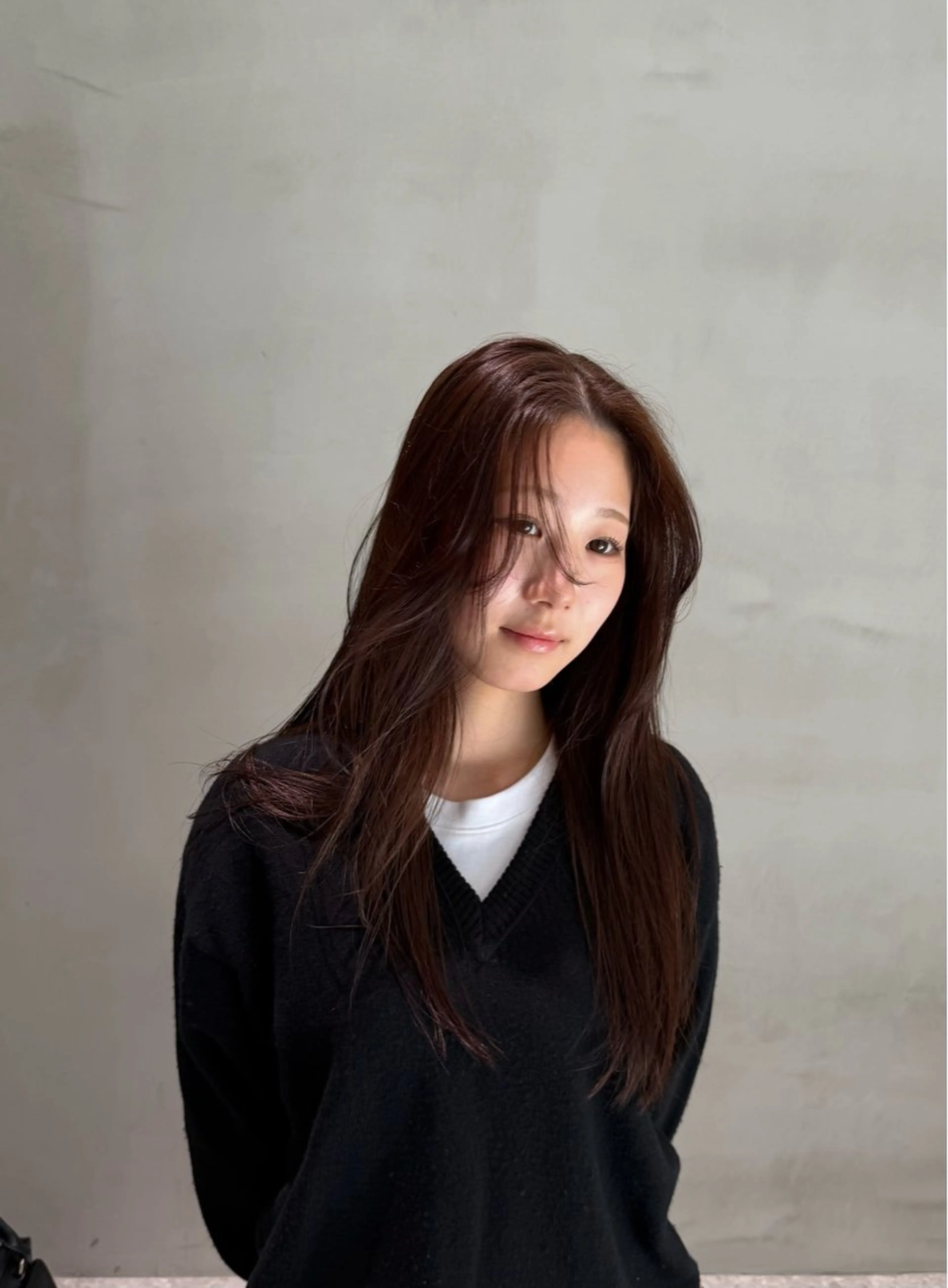 ロング カラー 廣野 芽唯奈のヘアスタイル